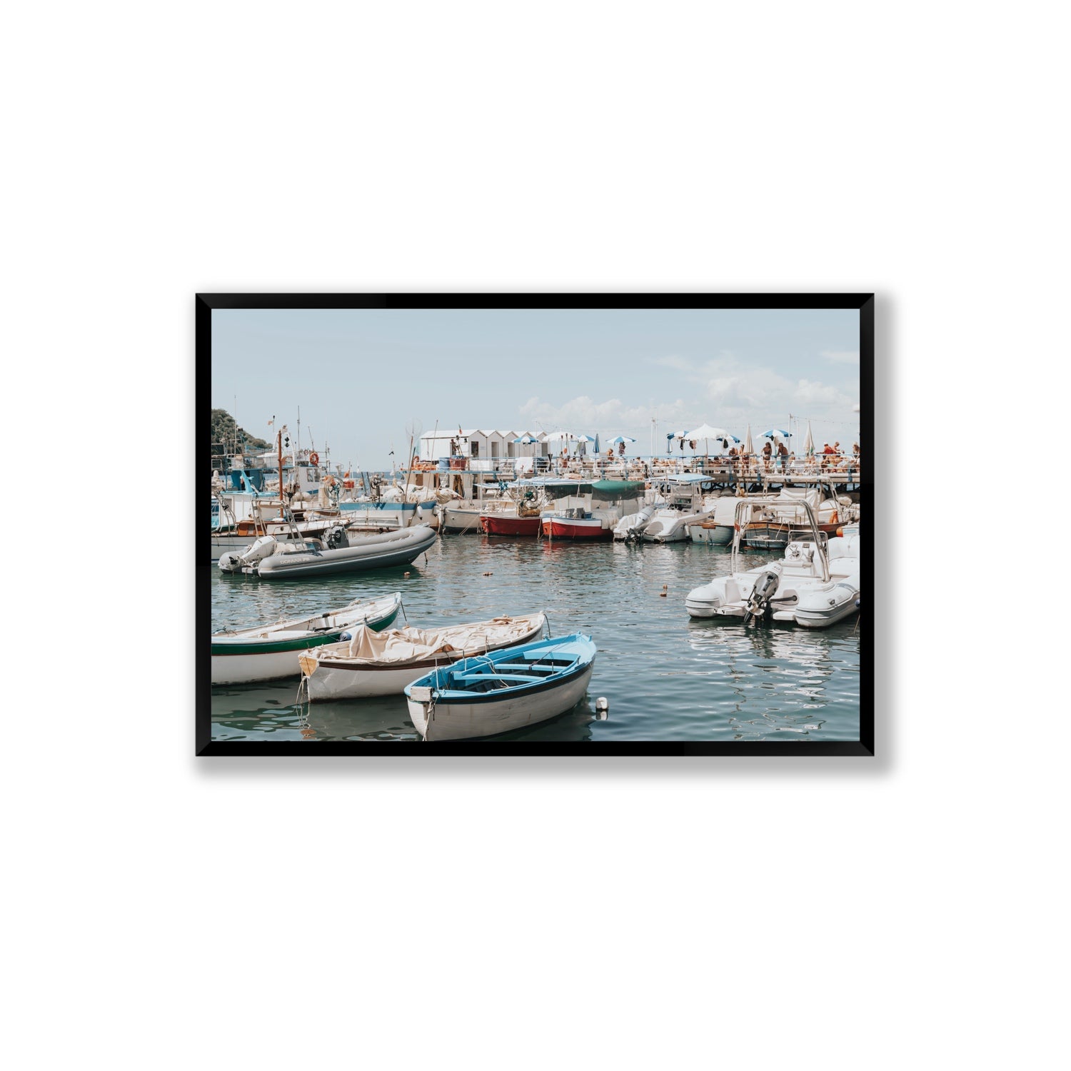 Antico Porto fine art print, Sorrento, Italy, Extra Large, Black Frame · Full Bleed, Fine Art Print