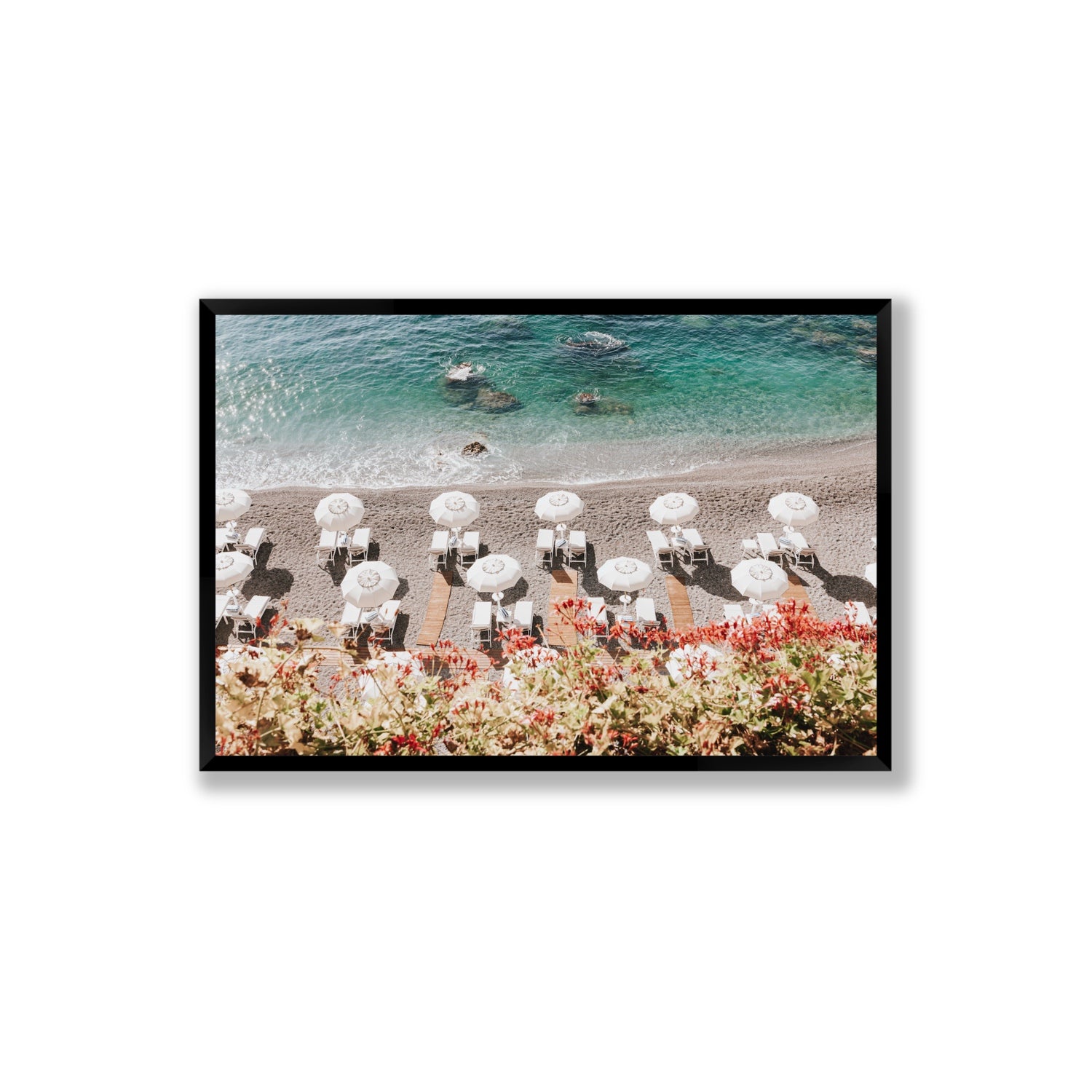 Coastal Charms fine art print, Amalfi, Italy, Extra Large, Black Frame · Full Bleed, Fine Art Print