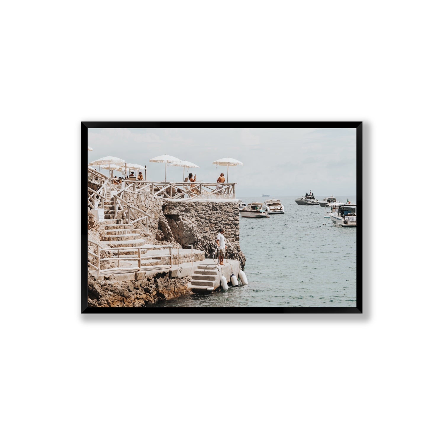 Conca Del Sogno fine art print, Nerano, Italy, Extra Large, Black Frame · Full Bleed, Fine Art Print