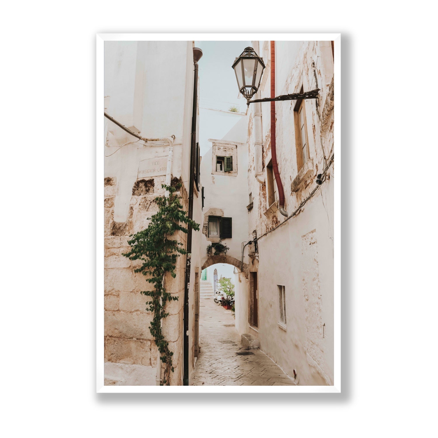 Labyrinth Lanes fine art print, Puglia, Italy, Statement, White Frame · Full Bleed, Fine Art Print