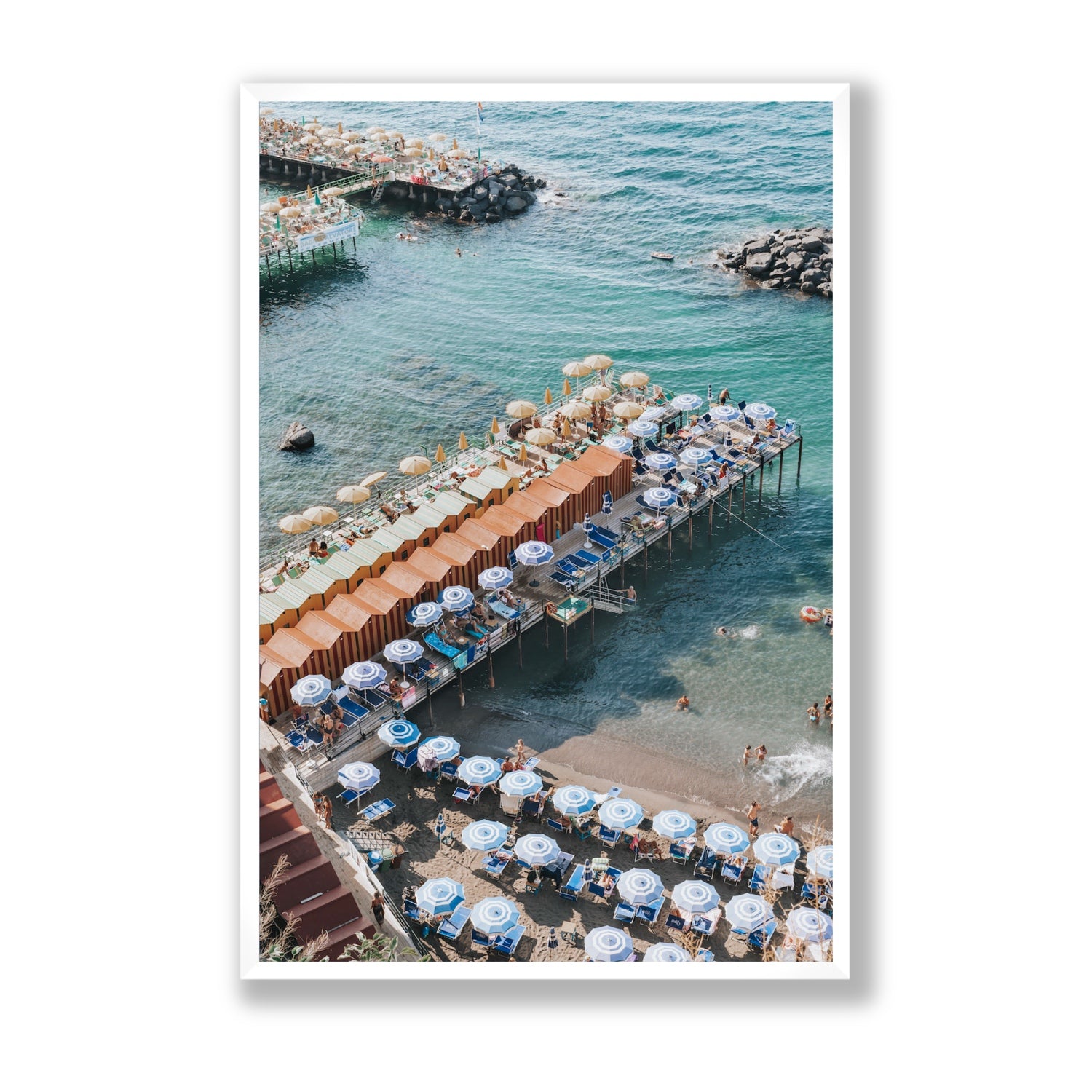 Ocean Fantasy fine art print, Sorrento, Italy, Statement, White Frame · Full Bleed, Fine Art Print