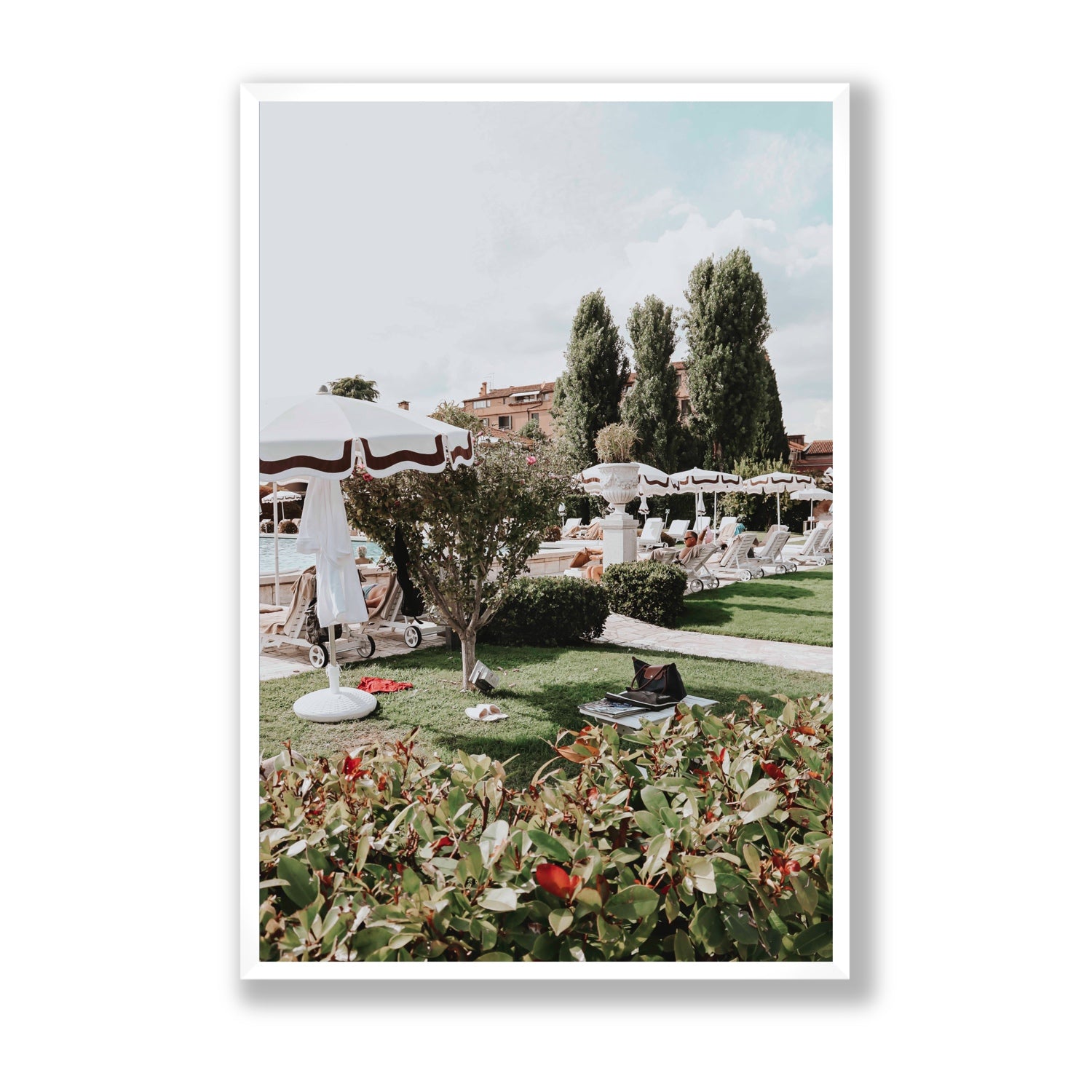 La Serenissima Venice Italian wall art Statement full-bleed fine art print in white frame