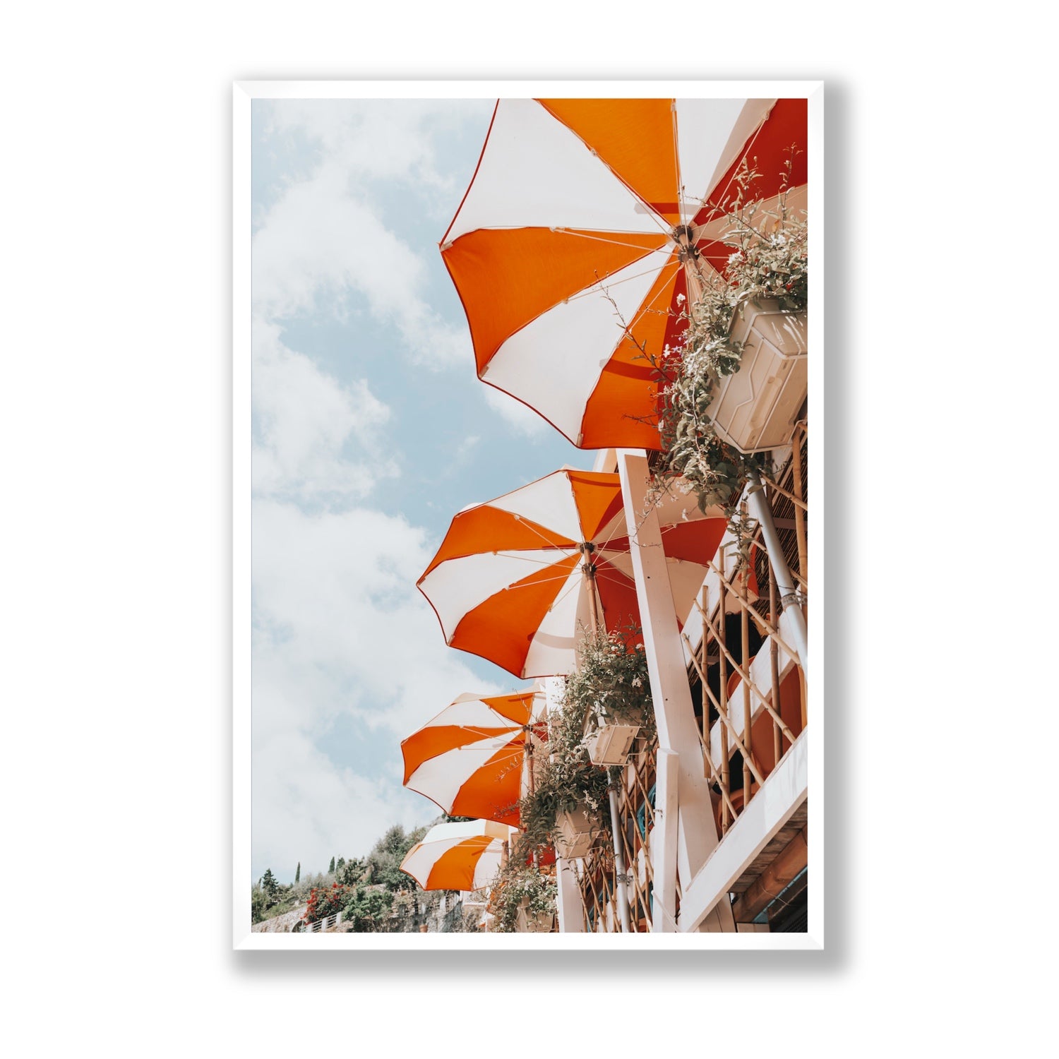 Mantienilo Semplice fine art print, Positano, Italy, Statement, White Frame · Full Bleed, Fine Art Print