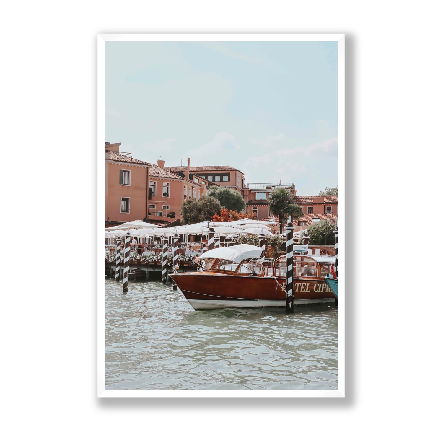 Queen Of The Adriatic Venice Italian wall art Statement full-bleed fine art print in white frame