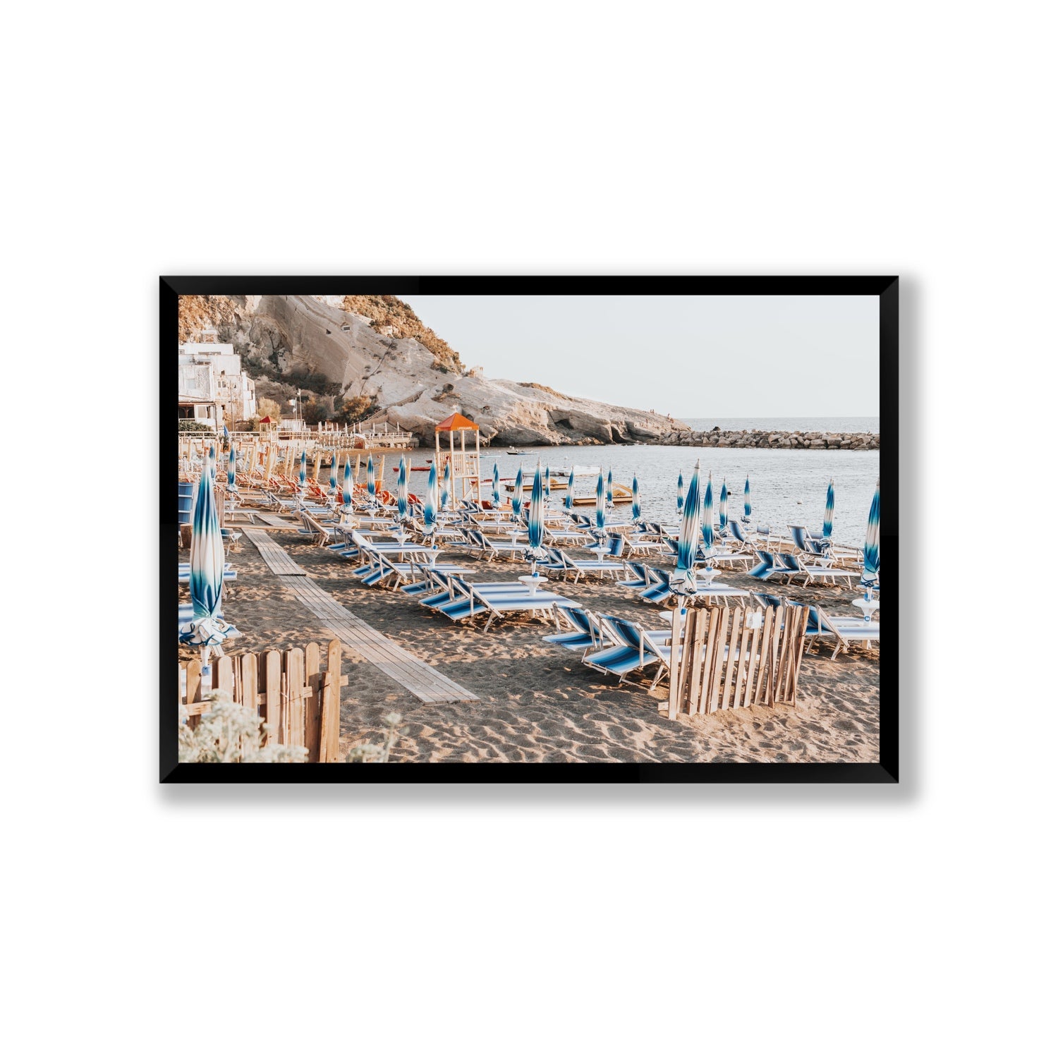 Sandy Daydreams fine art print, Ischia, Italy, Giant, Black Frame · Full Bleed, Fine Art Print