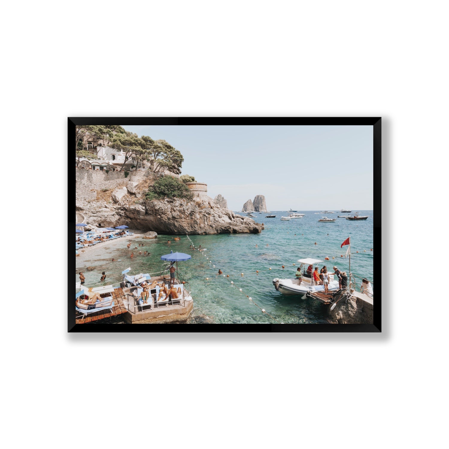 Torre Saracena fine art print, Capri, Italy, Giant, Black Frame · Full Bleed, Fine Art Print