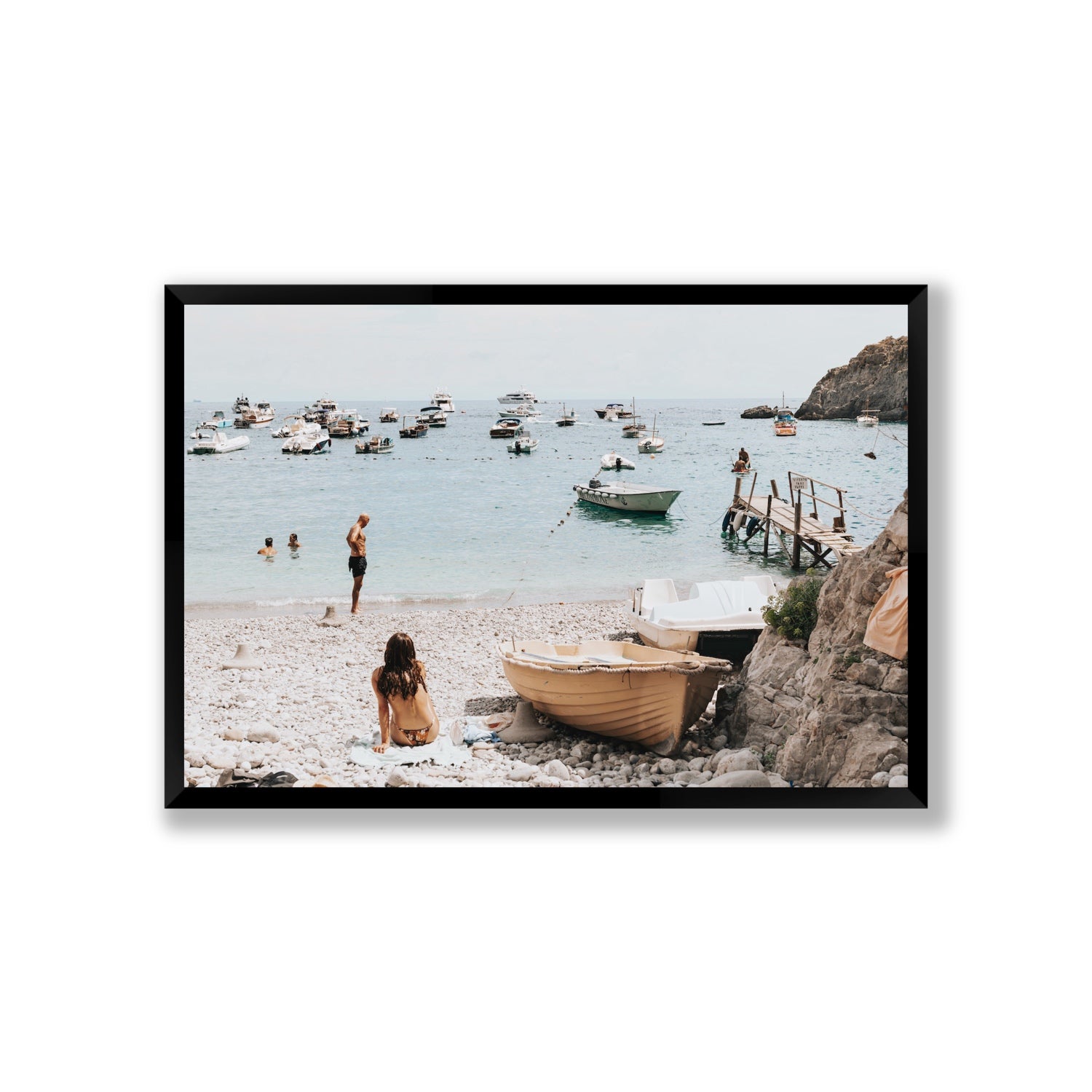 L'Osservatore Nerano wall art Giant full-bleed fine art print in black frame