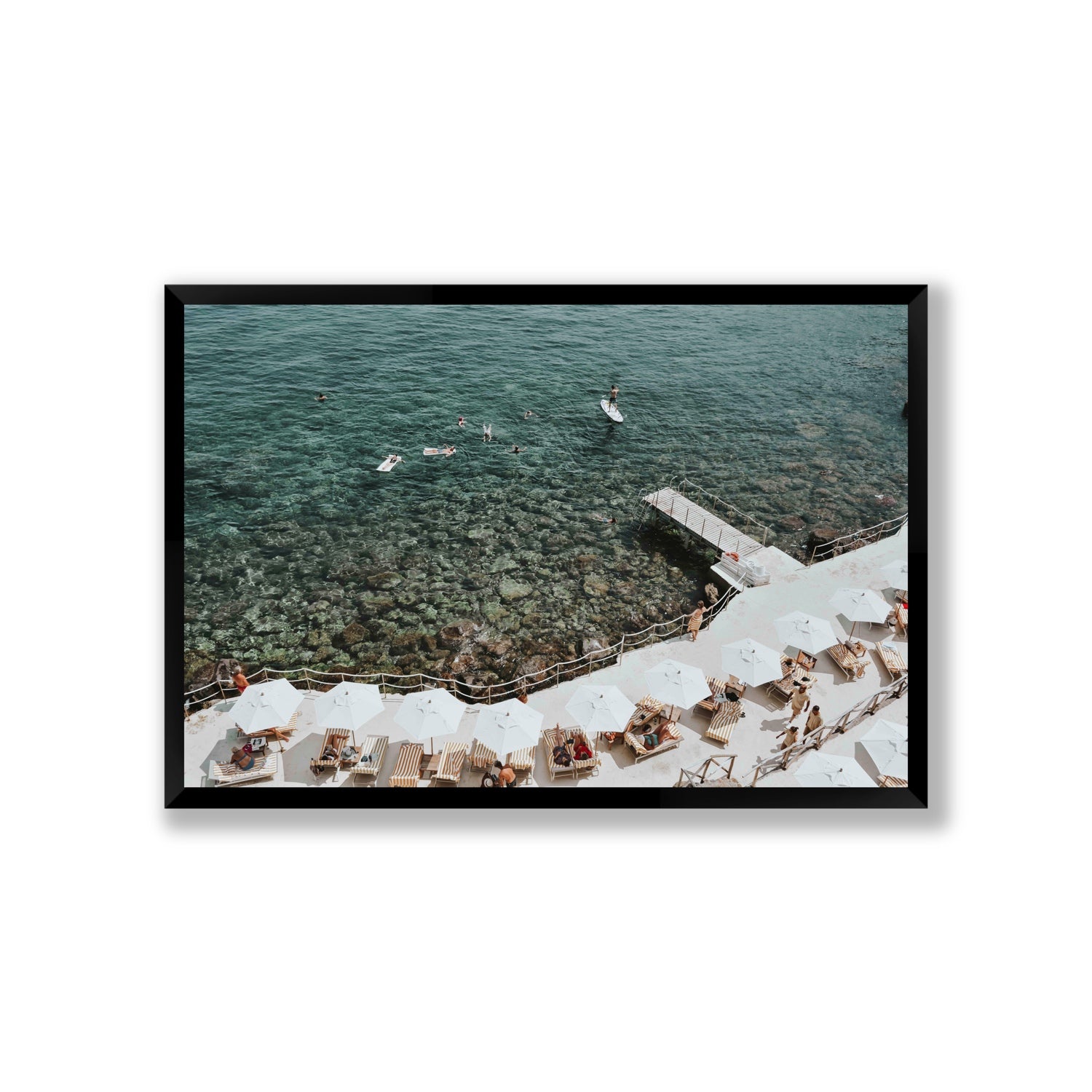 Our Tuscan Dream Tuscany Italian wall art Giant full-bleed fine art print in black frame