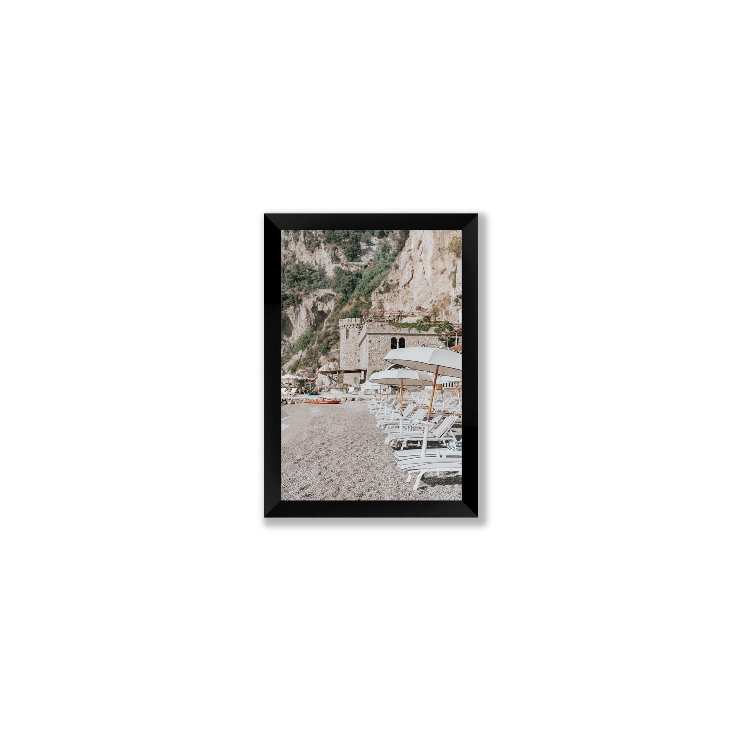 La Villeggiatura fine art print, Amalfi, Italy, luxury escapes artwork, Small, Black Frame · Full Bleed, Fine Art Print