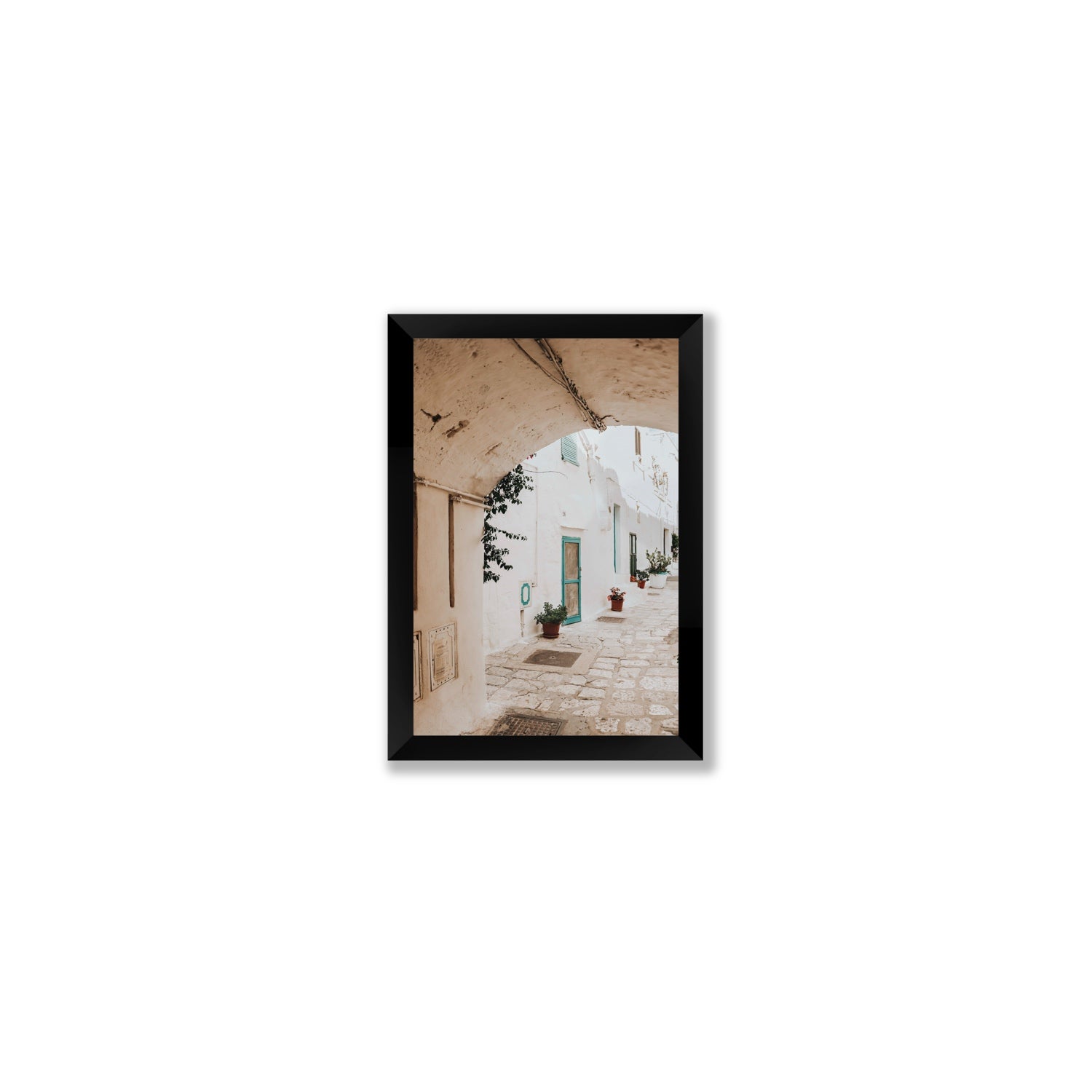La Citta Bianca Puglia La Città Bianca wall art Small full-bleed fine art print in black frame