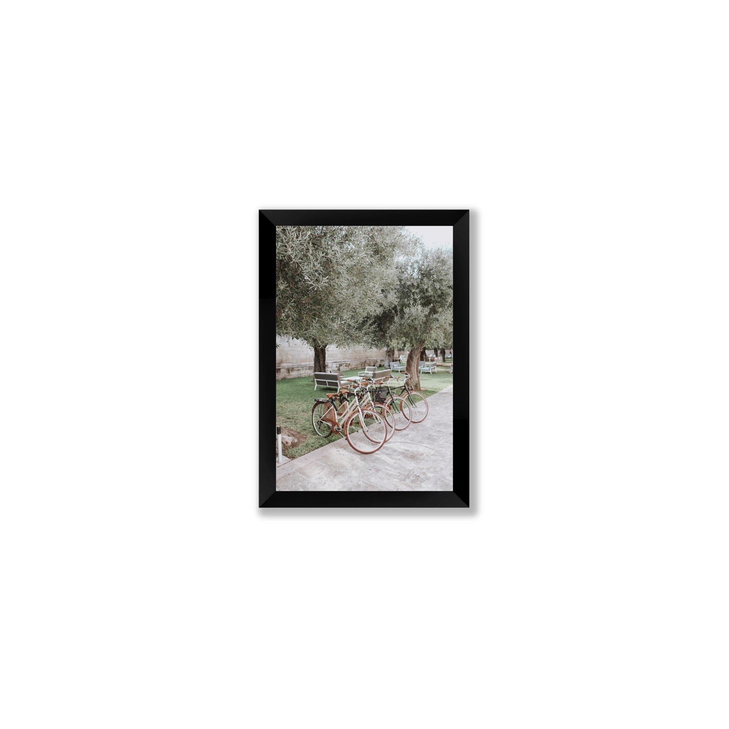Classic Cruisers Puglia wall art Small full-bleed fine art print in black frame