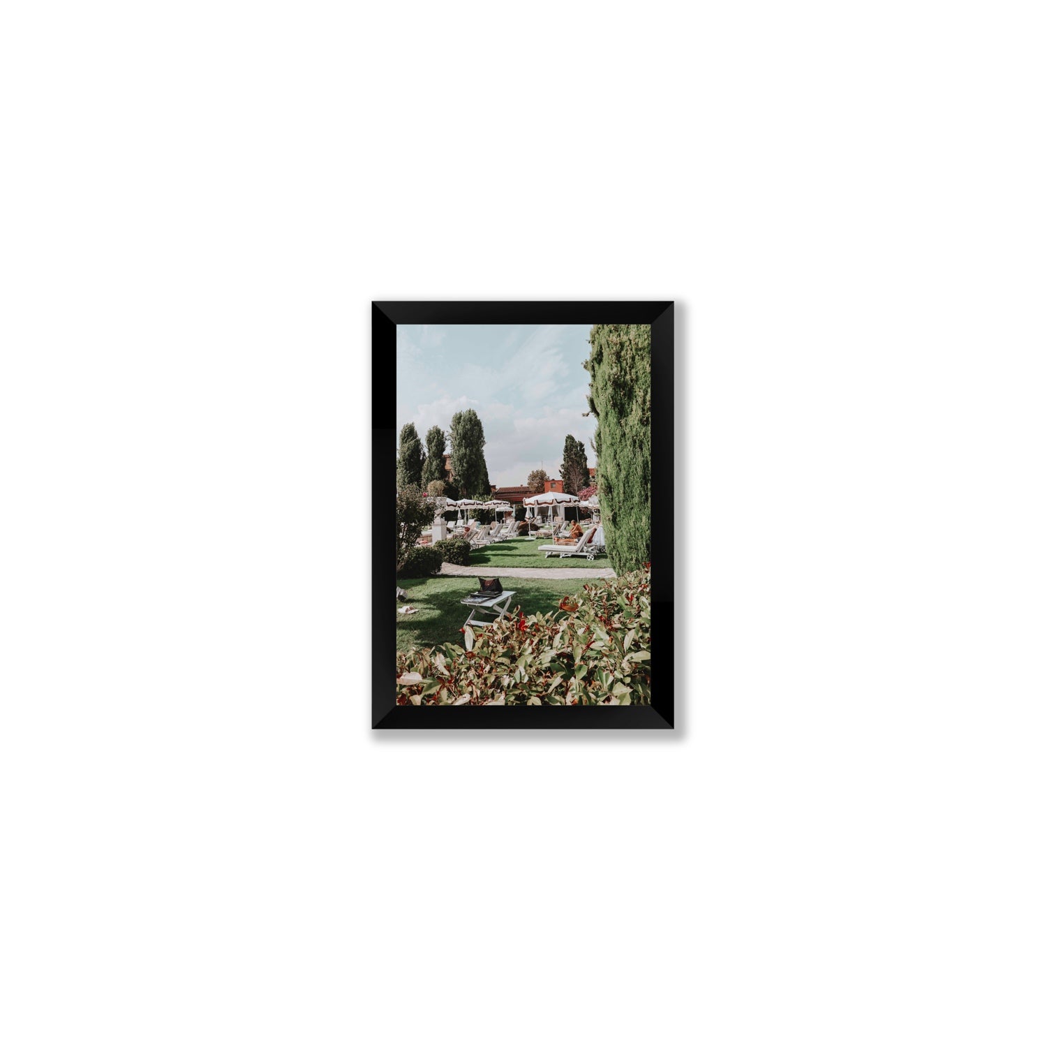 Private Serenity Venice Italian wall art Small full-bleed fine art print in black frame
