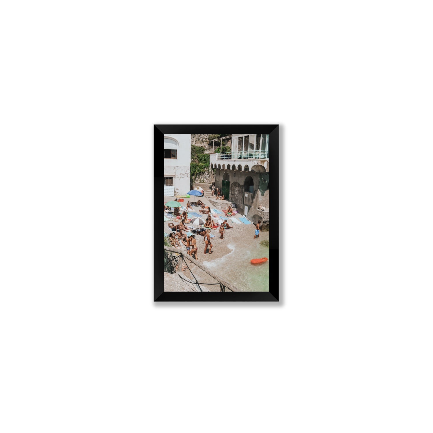 The Sunbathers Oasis fine art print, Capri, Italy, Small, Black Frame · Full Bleed, Fine Art Print