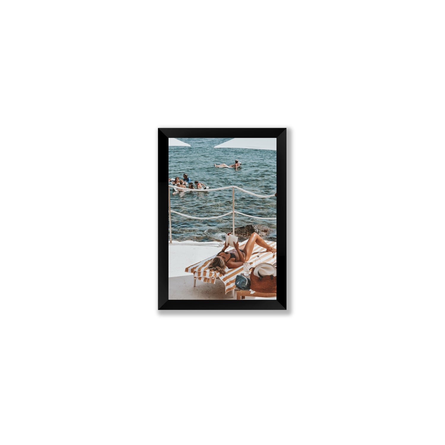 Cloud Nine Tuscany Italian decor wall art Small full-bleed fine art print in black frame