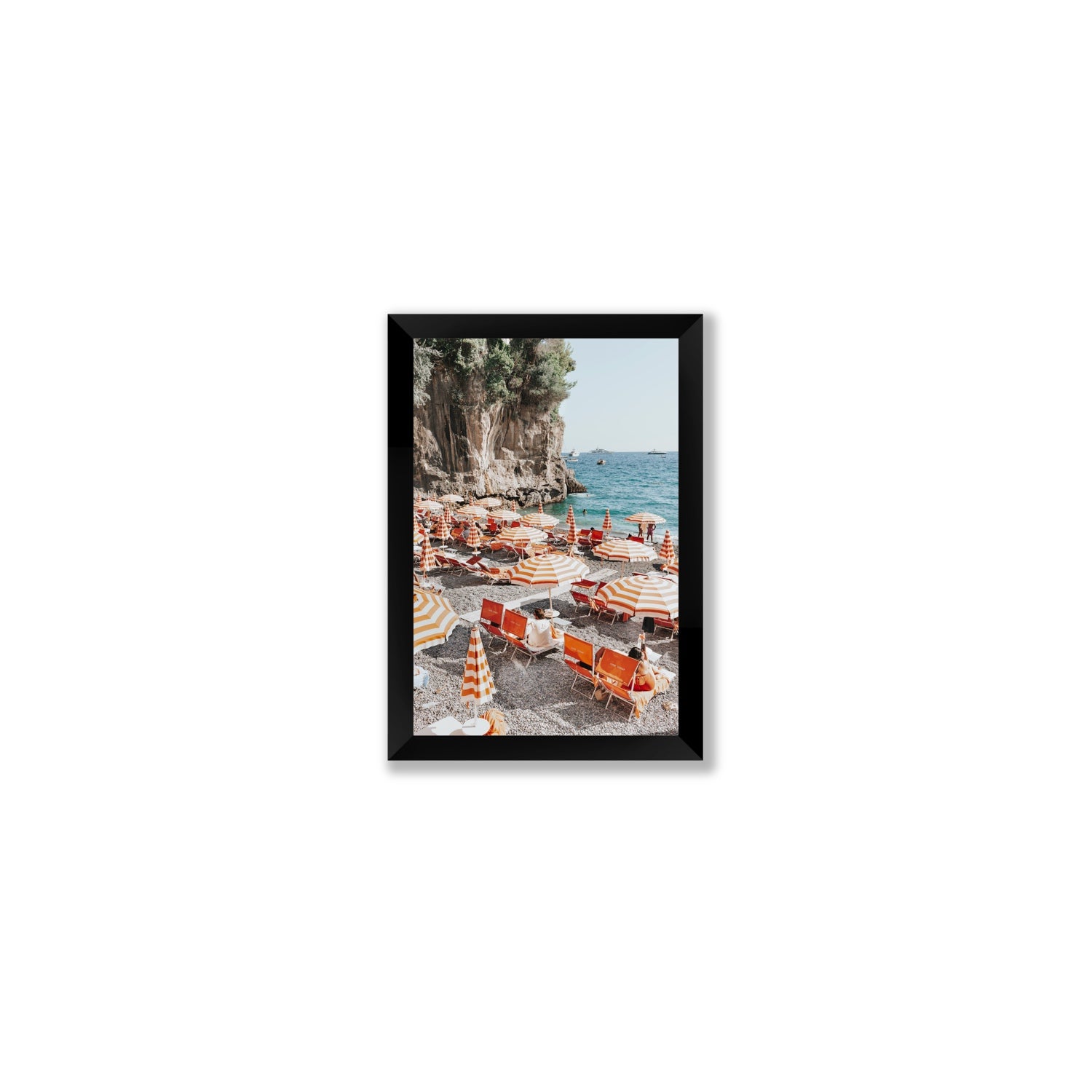 Tangerine Dream fine art print, Positano, Italy, Small, Black Frame · Full Bleed, Fine Art Print
