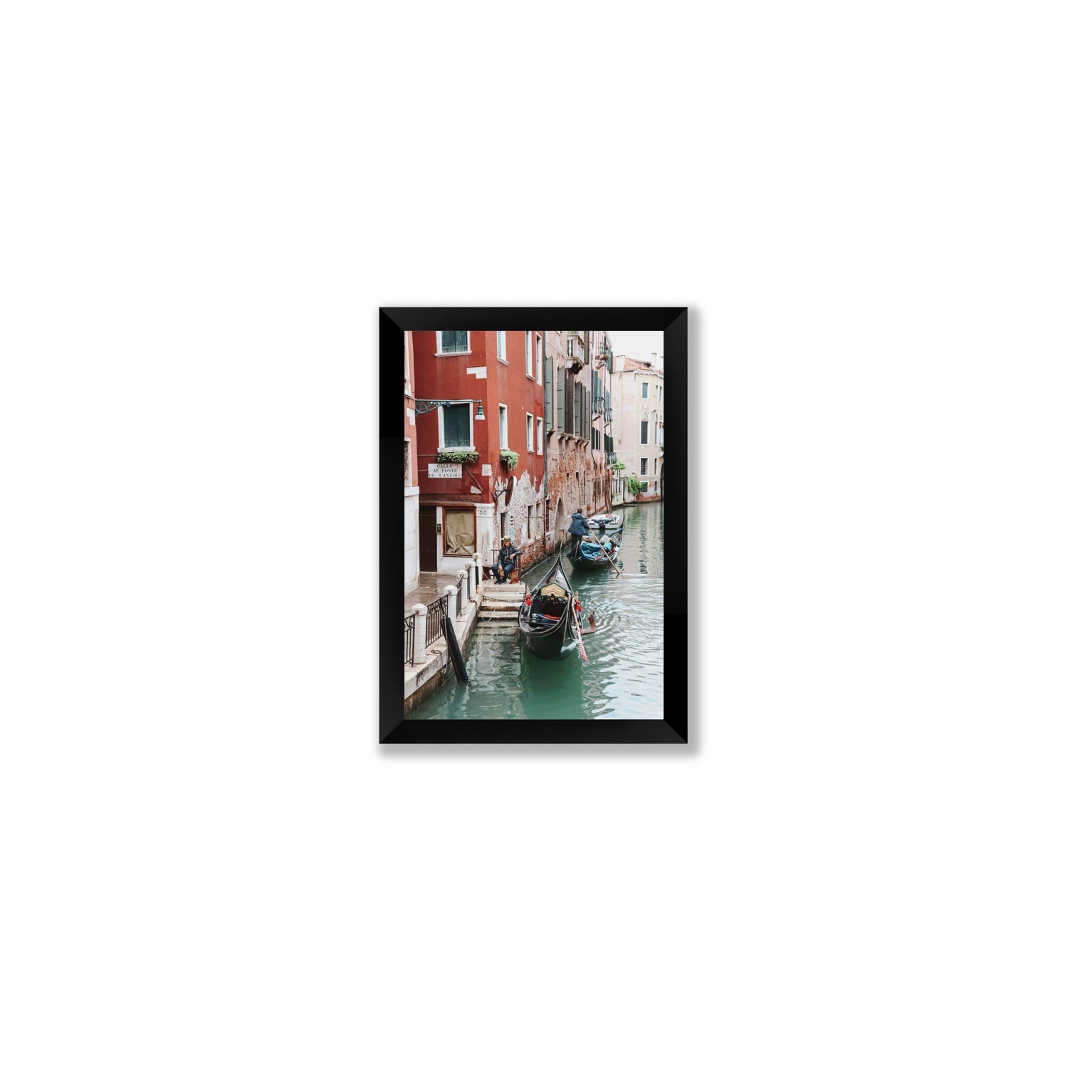 The Merchant Venice Canal Italian wall art Small full-bleed fine art print in black frame