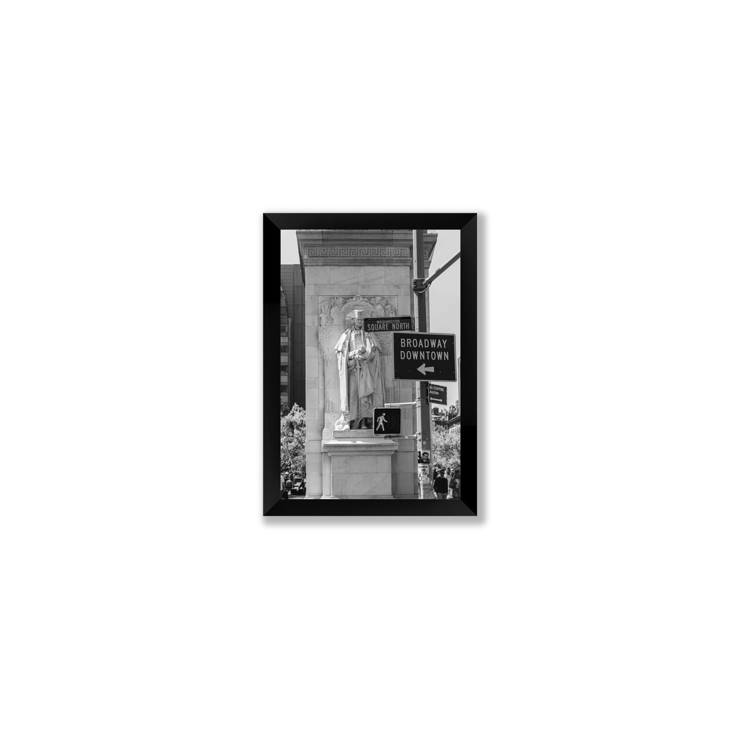 Silent Sentinels New York NYC Black & White wall art Small full-bleed fine art print in black frame