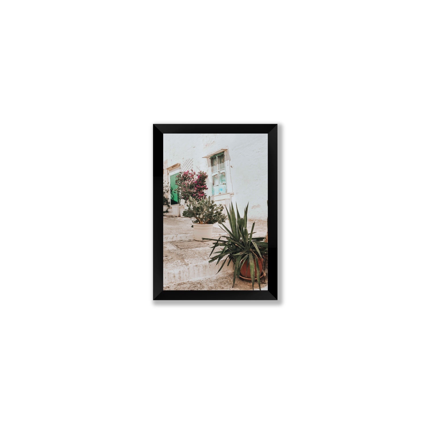Giardino Segreto Puglia Ostuni wall art Small full-bleed fine art print in black frame
