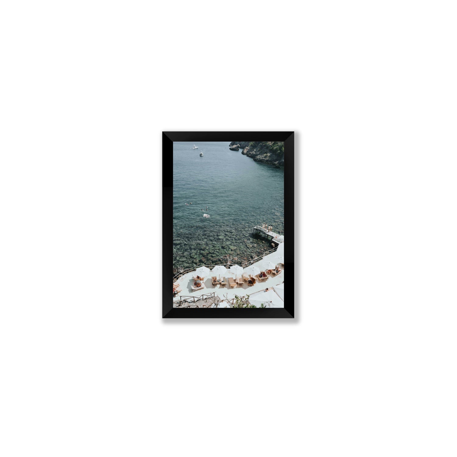 Until The Sun Goes Down Tuscany Italian decor wall art Small full-bleed fine art print in black frame