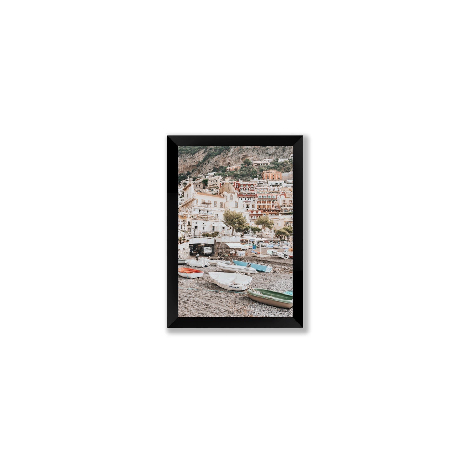 A Memory To Treasure fine art print, Positano, Italy, Small, Black Frame · Full Bleed, Fine Art Print