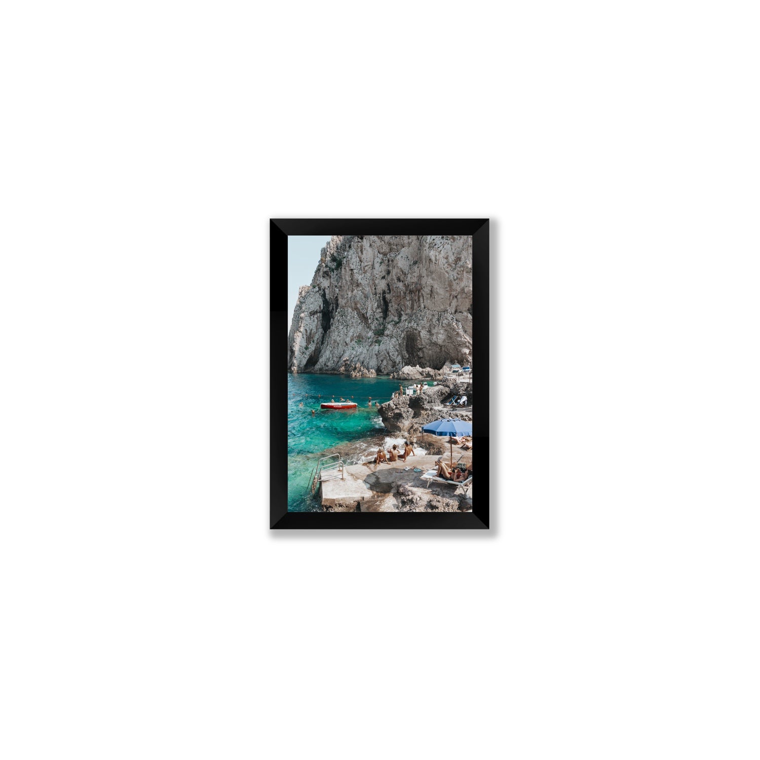 Tranquility fine art print, Capri, Italy, Small, Black Frame · Full Bleed, Fine Art Print