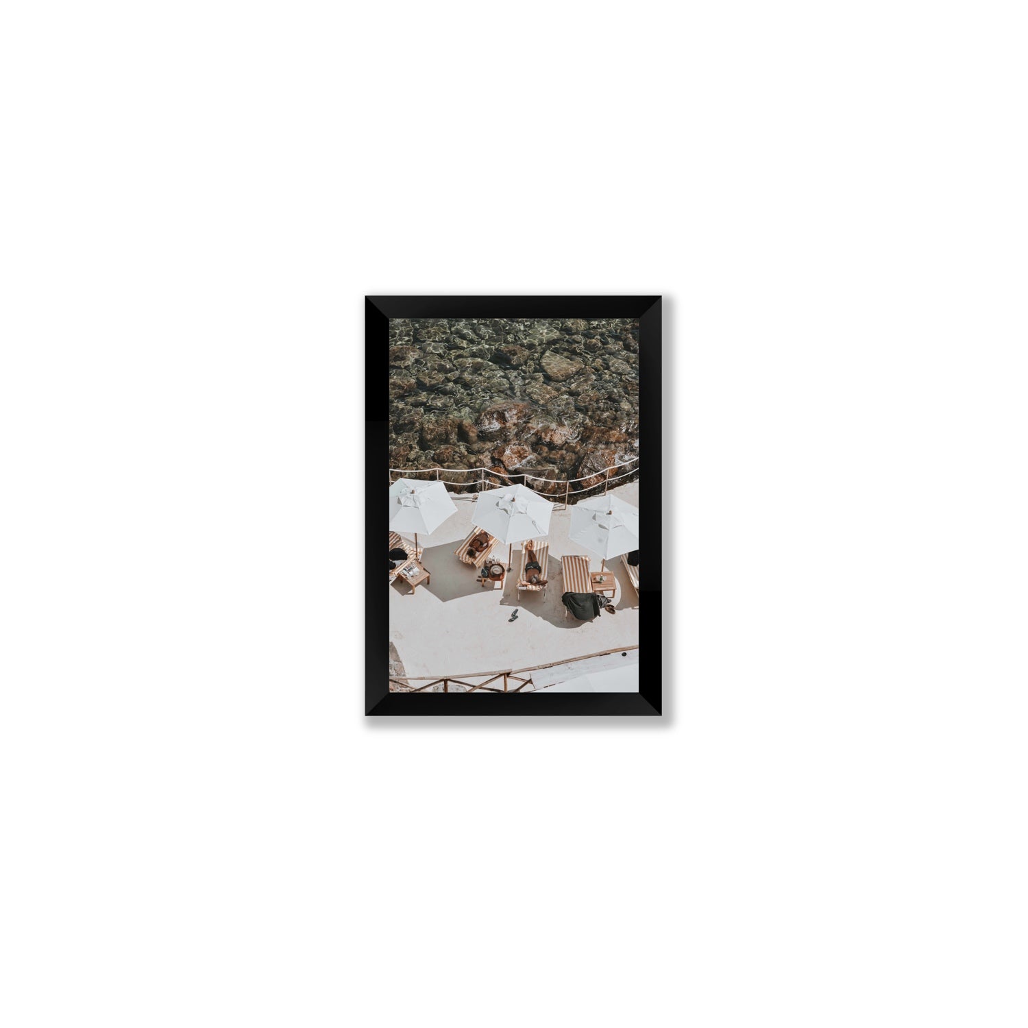 When Harry Met Sally Tuscany coastal wall art Small full-bleed fine art print in black frame