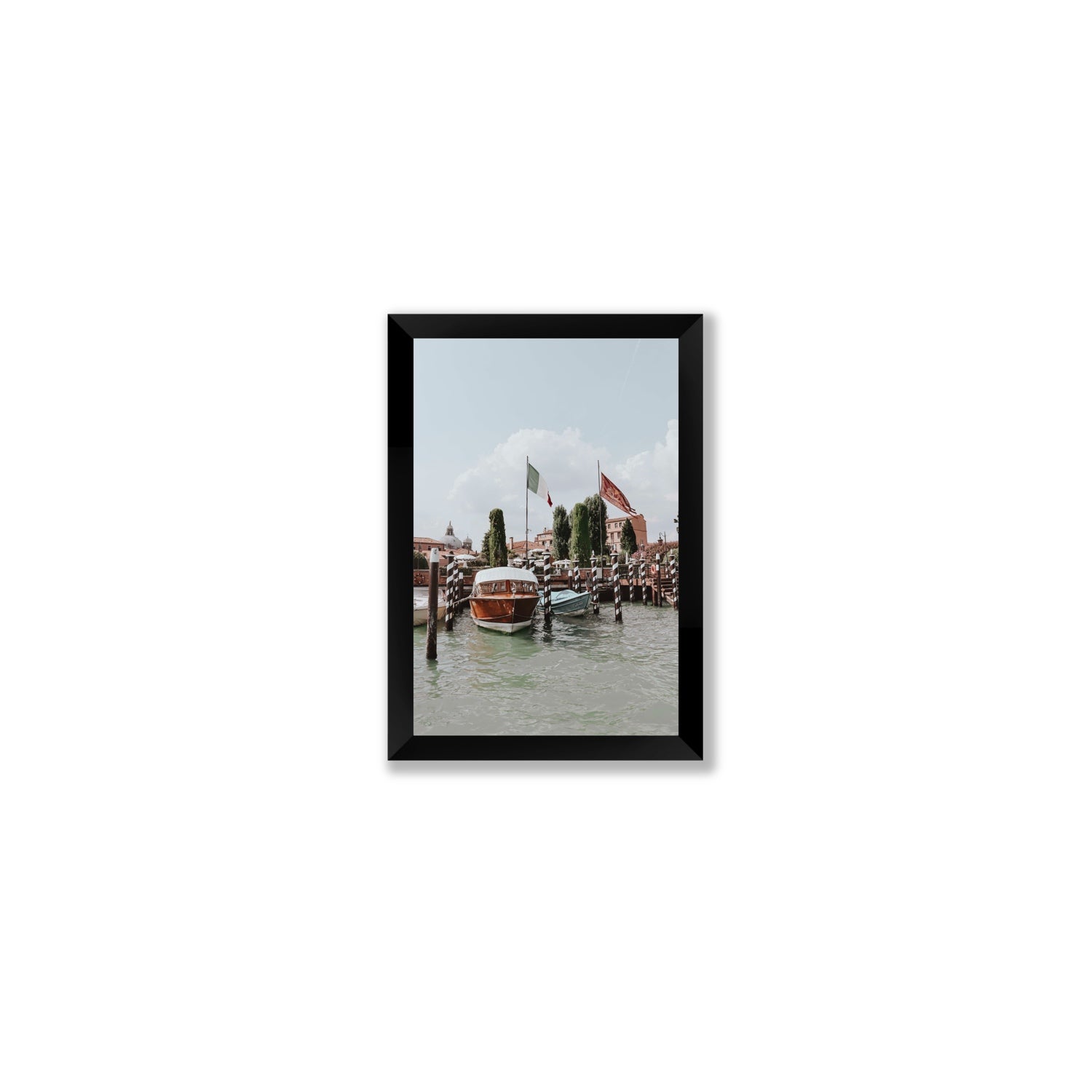 Cipriani Venice wall art Small full-bleed fine art print in black frame