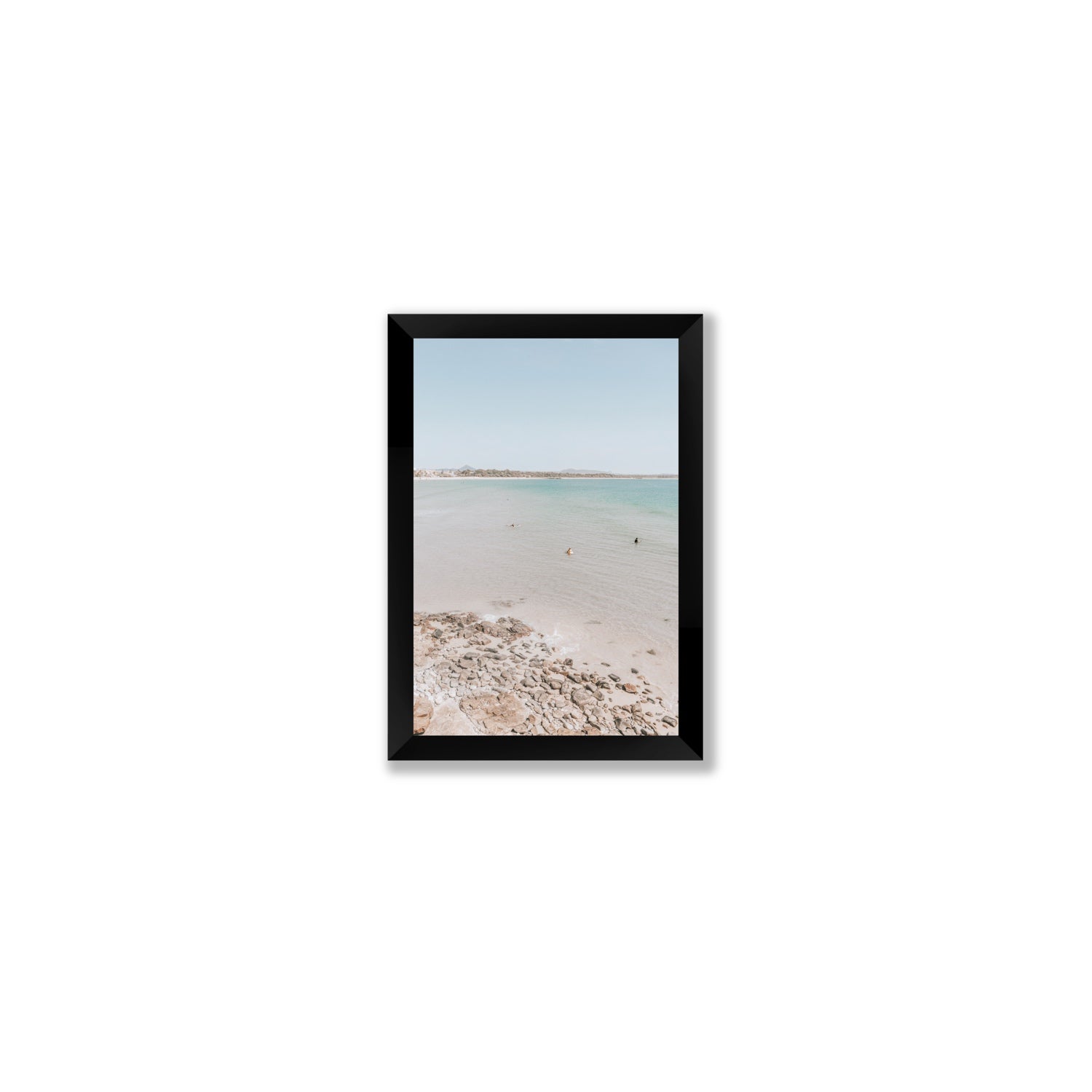 Sweet Serotonin fine art print, Noosa, Australia, coastal scenes artwork, Small, Black Frame · Full Bleed, Fine Art Print