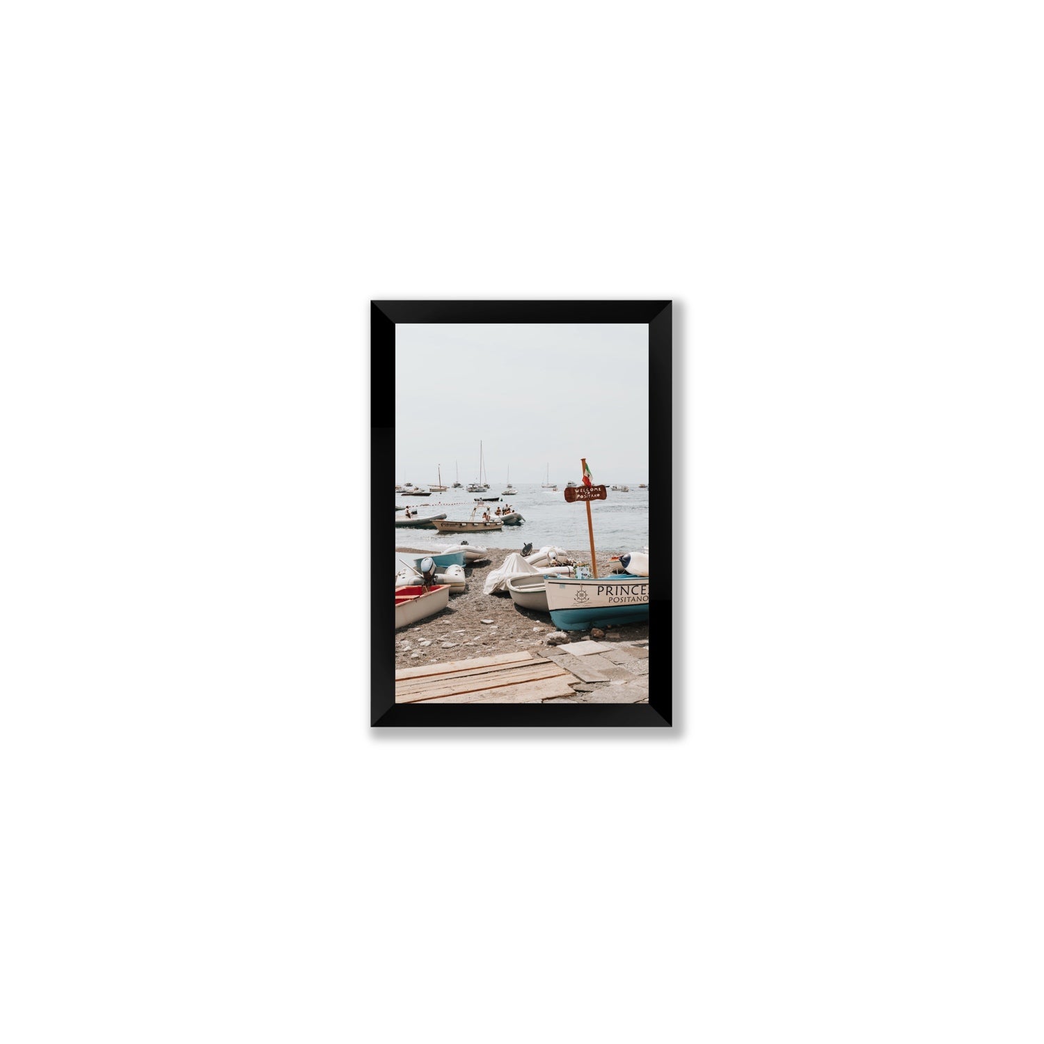 Coming Home fine art print, Positano, Italy, Small, Black Frame · Full Bleed, Fine Art Print