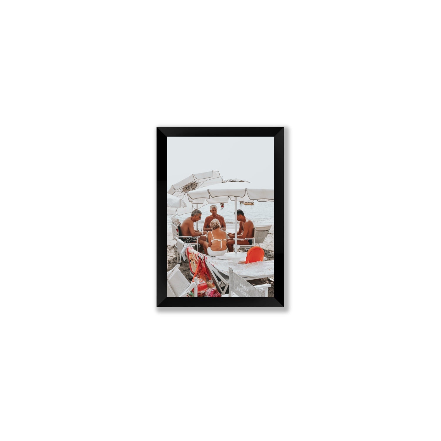 Luck Of The Draw fine art print, Alassio, Italy, Small, Black Frame · Full Bleed, Fine Art Print