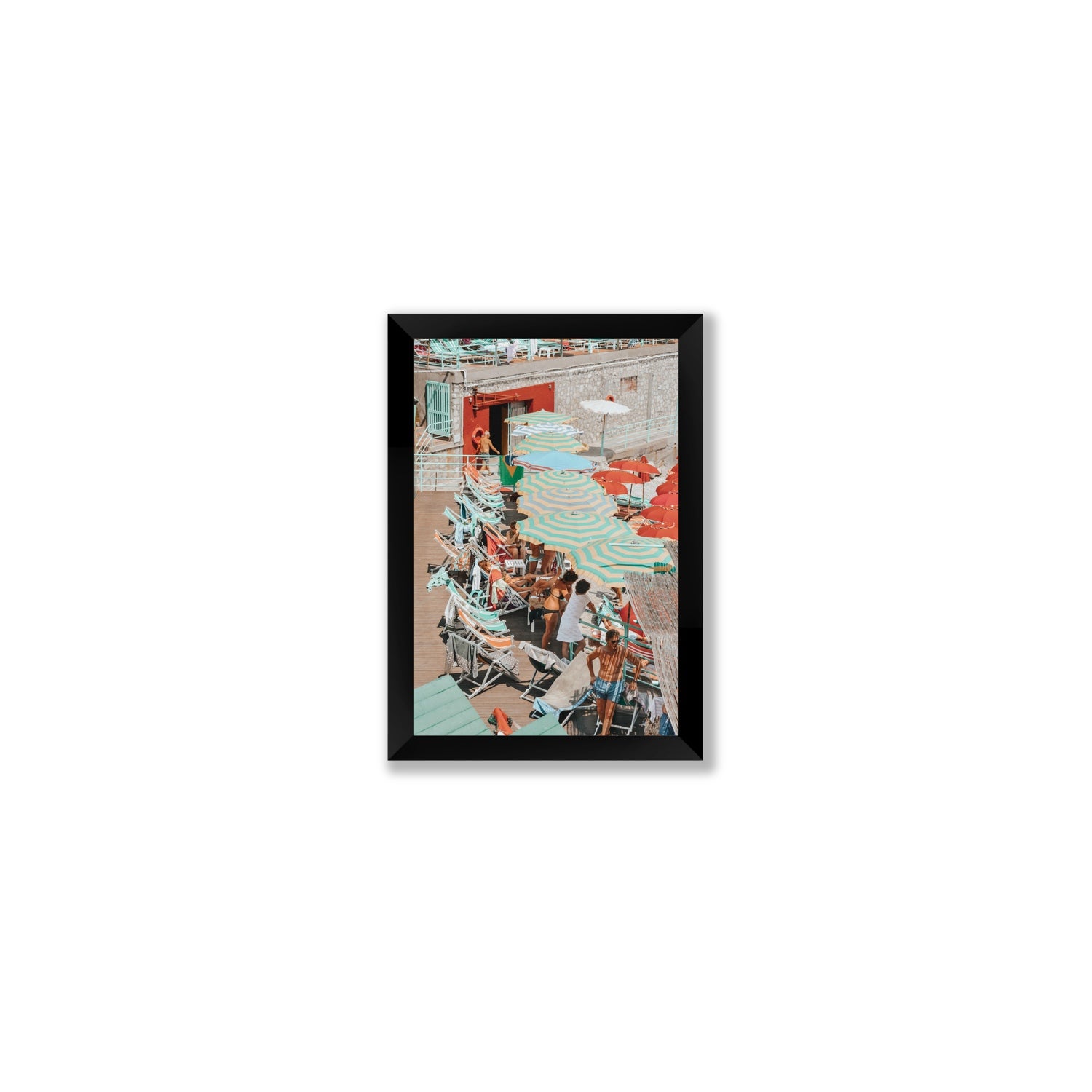 Colourful Canopy fine art print, Capri, Italy, Small, Black Frame · Full Bleed, Fine Art Print