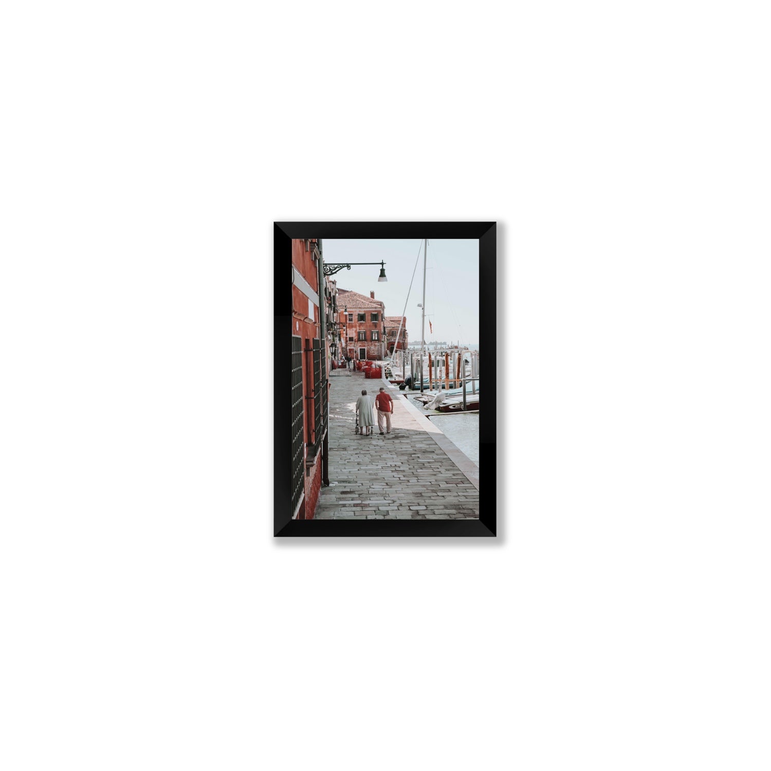OG Casanova Venice Italian wall art Small full-bleed fine art print in black frame