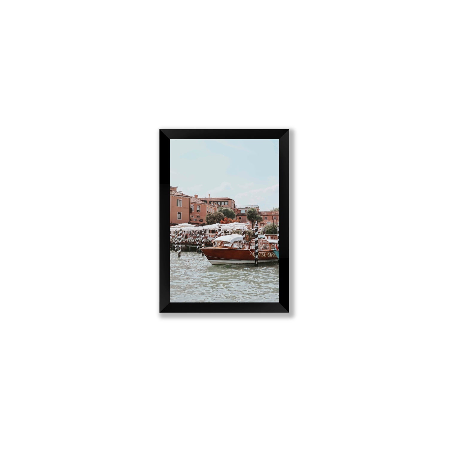Queen Of The Adriatic Venice Italian wall art Small full-bleed fine art print in black frame