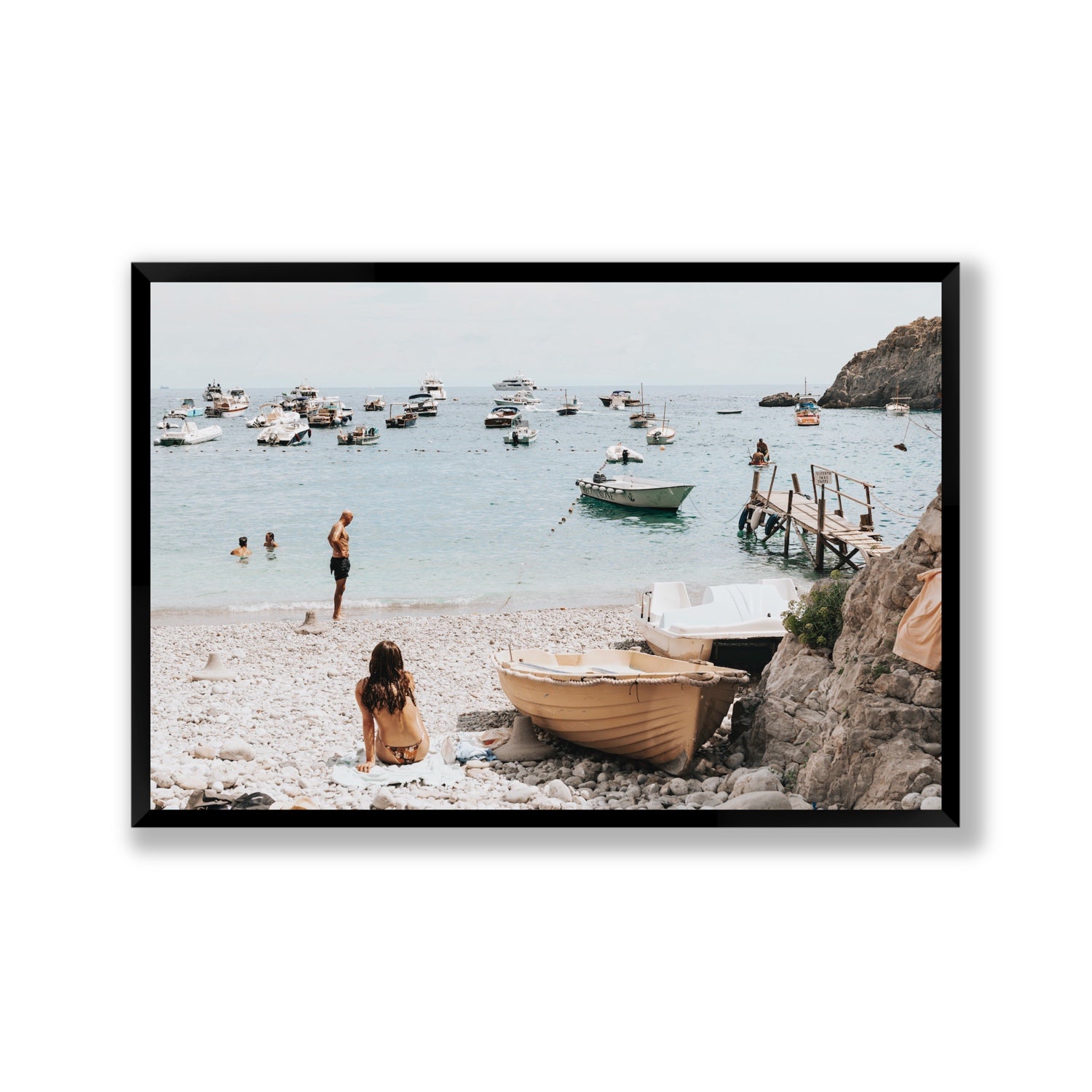 L'Osservatore Nerano wall art Gallery full-bleed fine art print in black frame