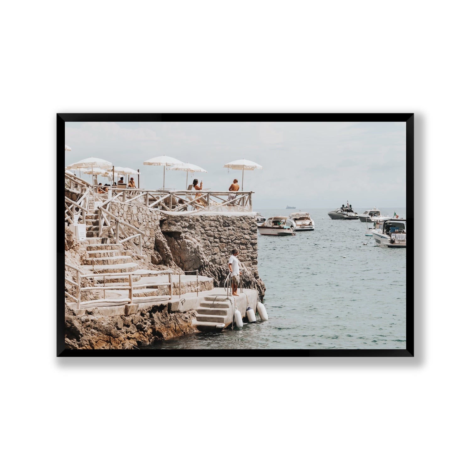Conca Del Sogno fine art print, Nerano, Italy, Gallery, Black Frame · Full Bleed, Fine Art Print