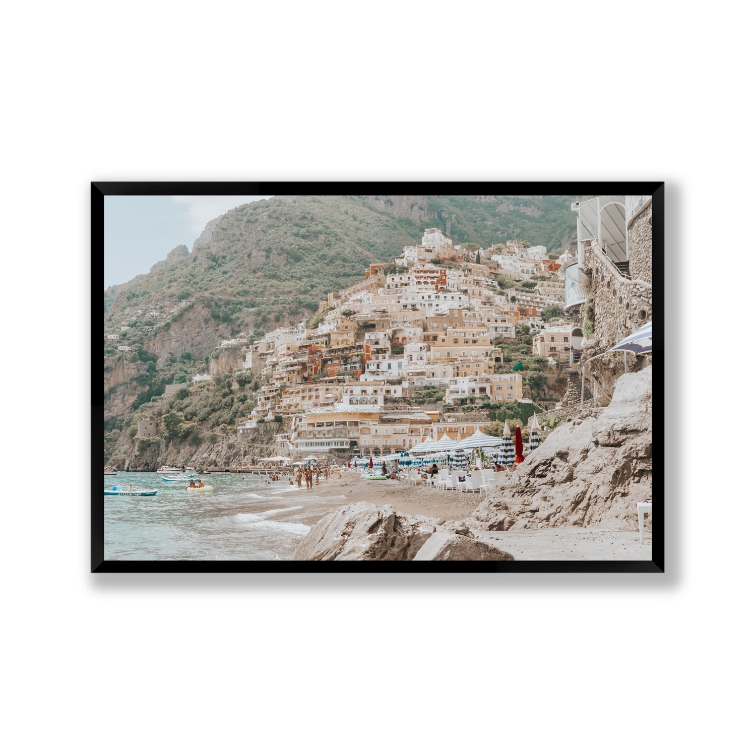 Sogno di Positano fine art print, Positano, Italy, Gallery, Black Frame · Full Bleed, Fine Art Print