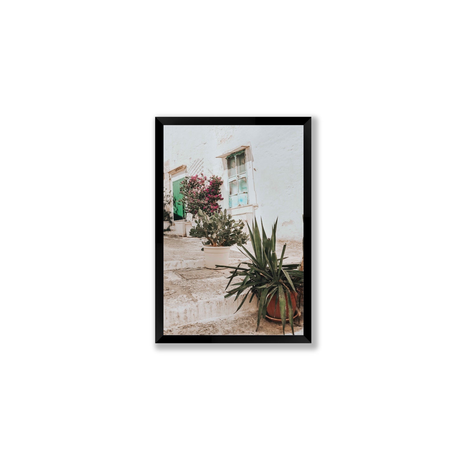 Giardino Segreto Puglia Ostuni wall art Medium full-bleed fine art print in black frame