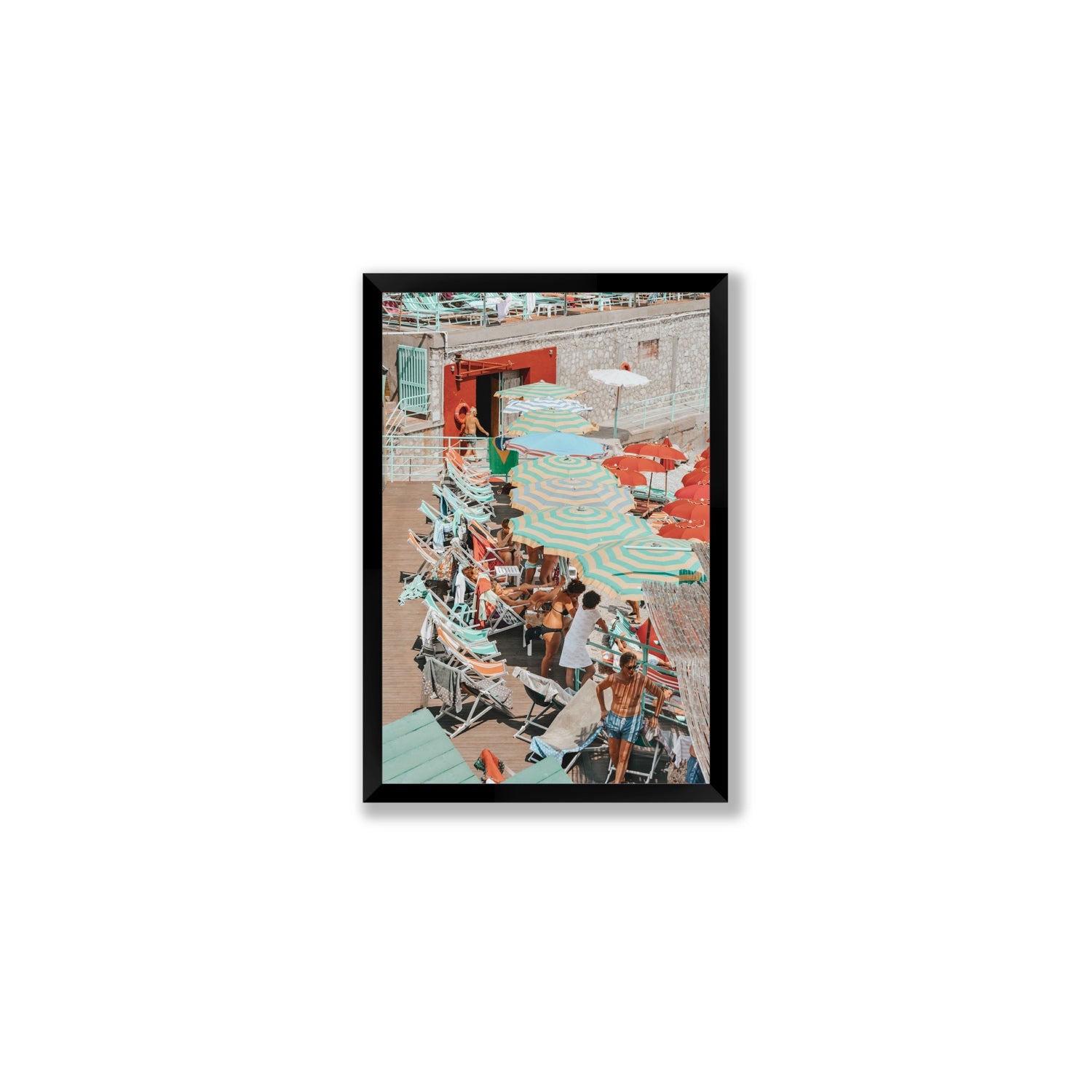 Colourful Canopy fine art print, Capri, Italy, Medium, Black Frame · Full Bleed, Fine Art Print