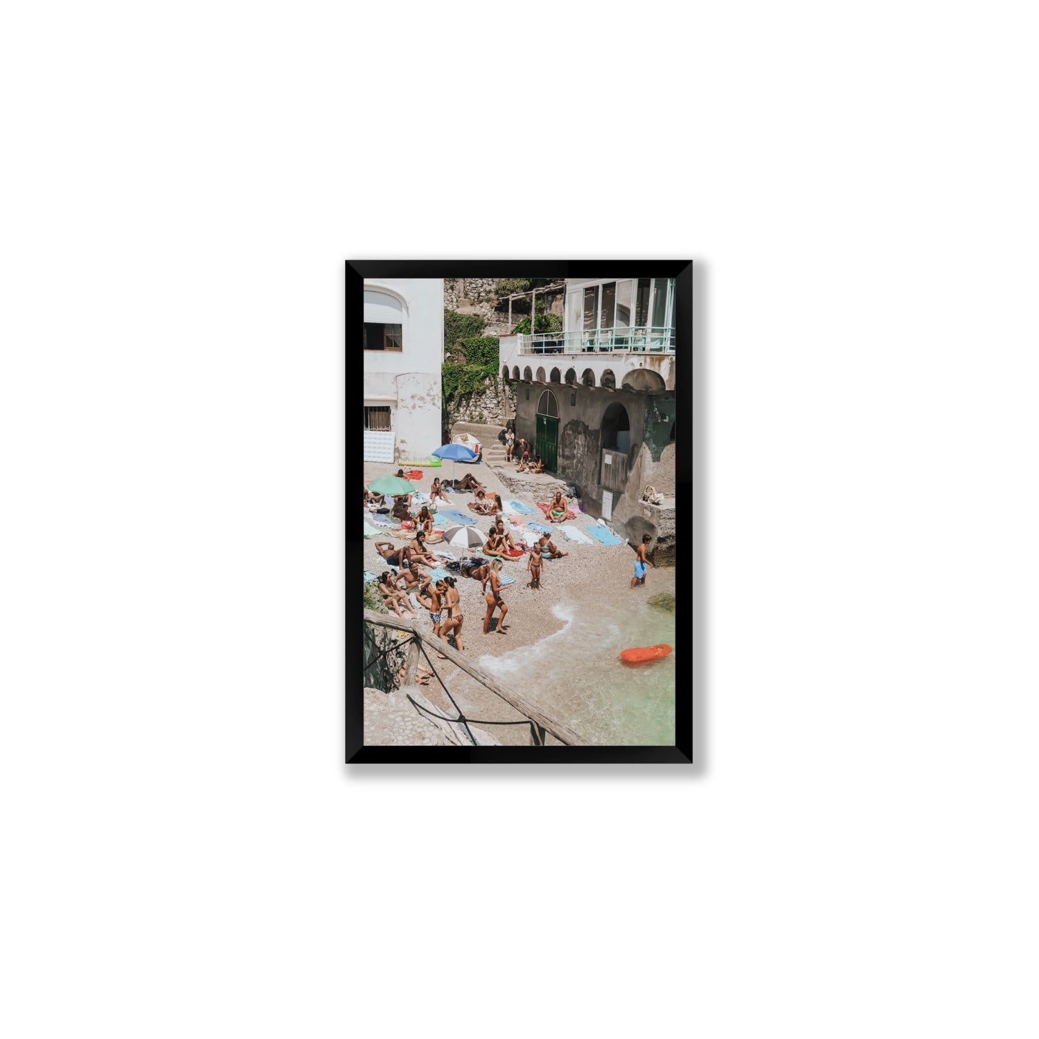 The Sunbathers Oasis fine art print, Capri, Italy, Medium, Black Frame · Full Bleed, Fine Art Print