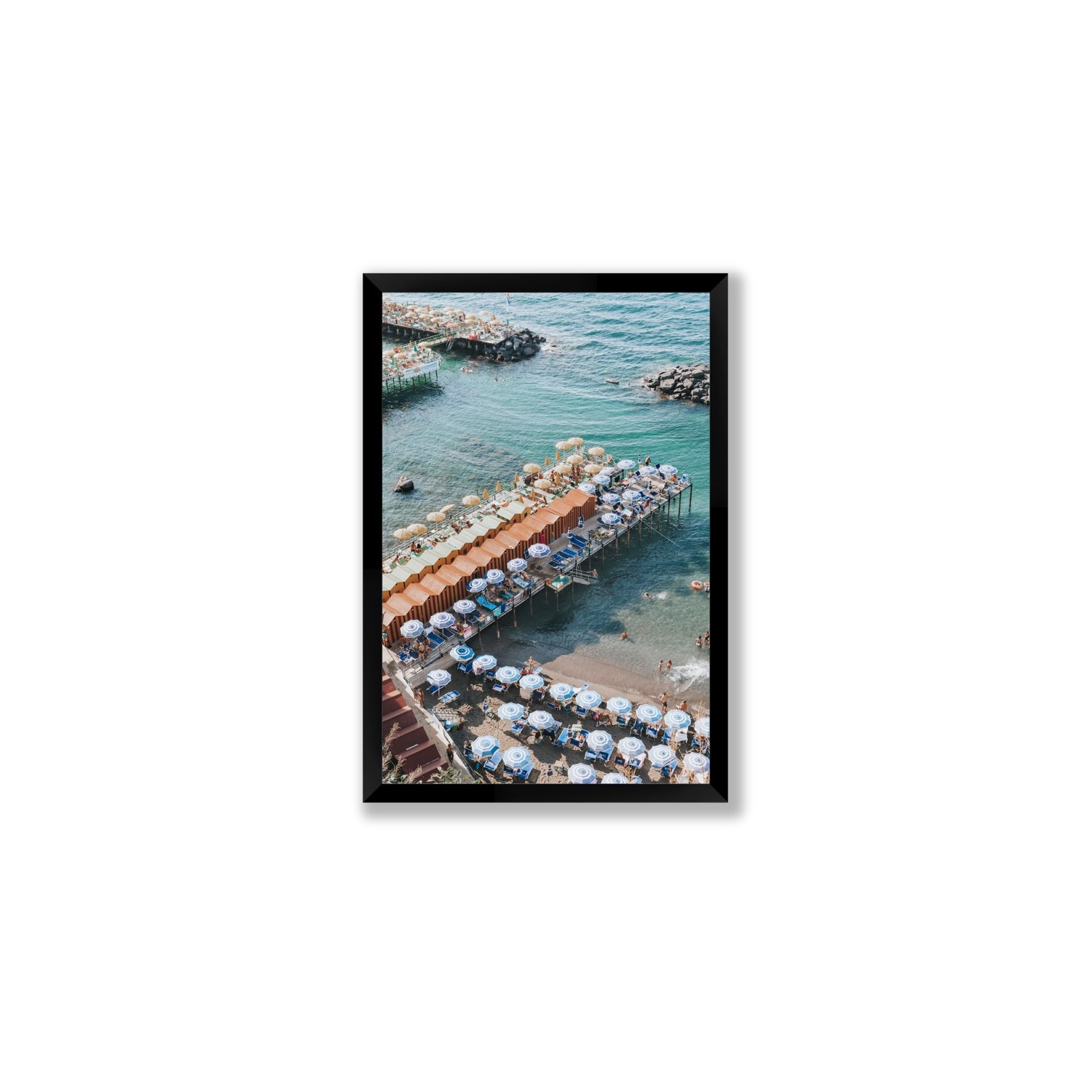 Ocean Fantasy fine art print, Sorrento, Italy, Medium, Black Frame · Full Bleed, Fine Art Print