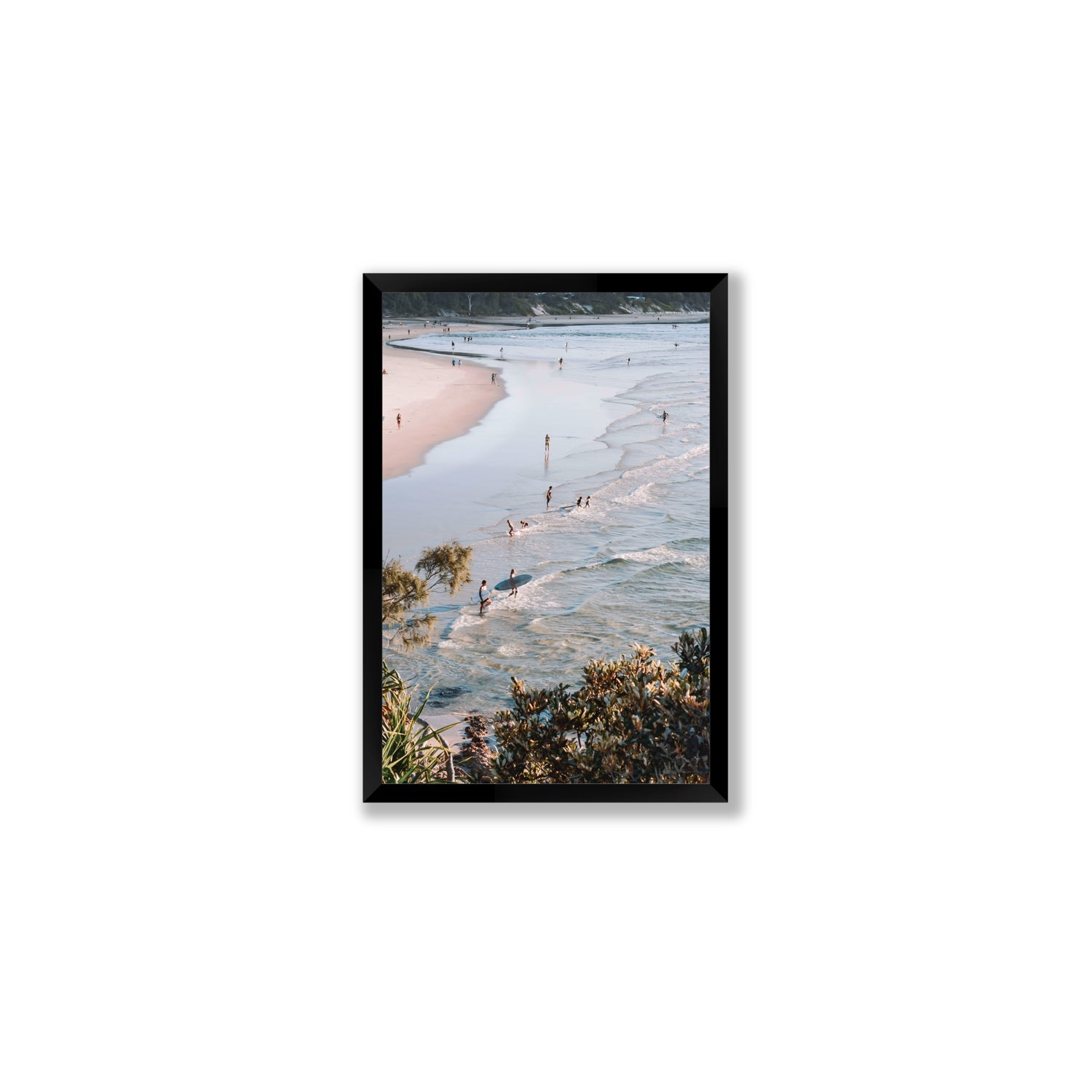 Healing Waters fine art print, Byron Bay, Australia, Medium, Black Frame · Full Bleed, Fine Art Print