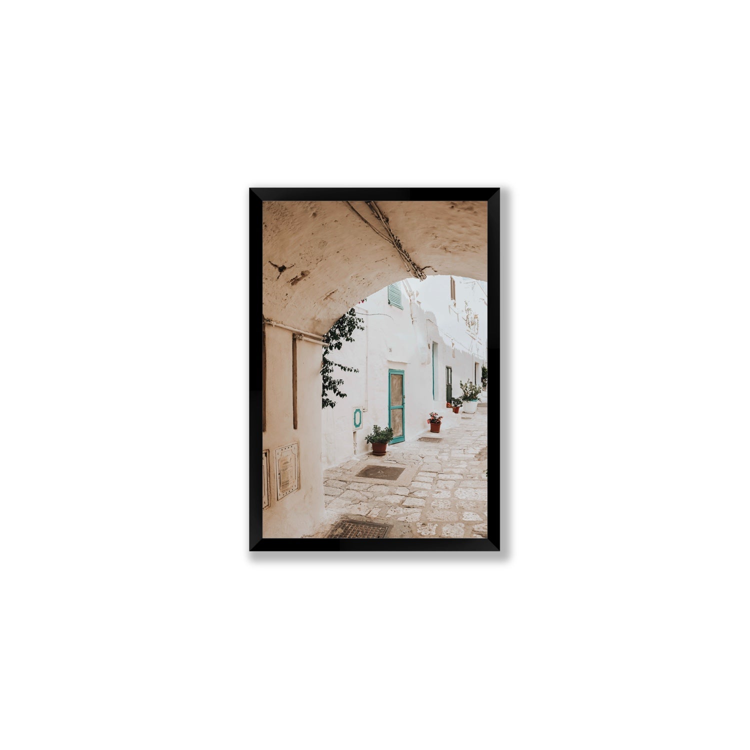 La Citta Bianca Puglia La Città Bianca wall art Medium full-bleed fine art print in black frame