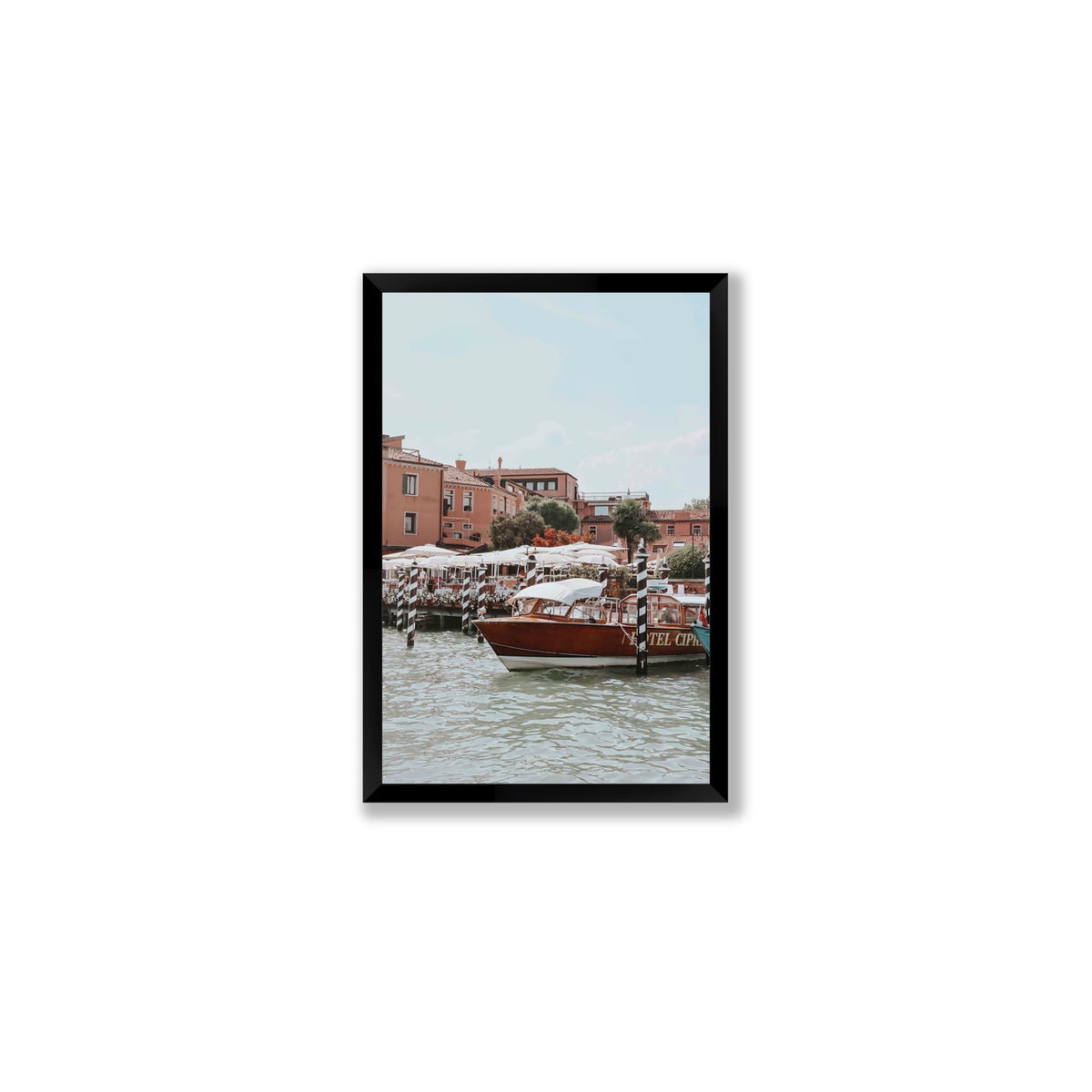 Queen Of The Adriatic Venice Italian wall art Medium full-bleed fine art print in black frame