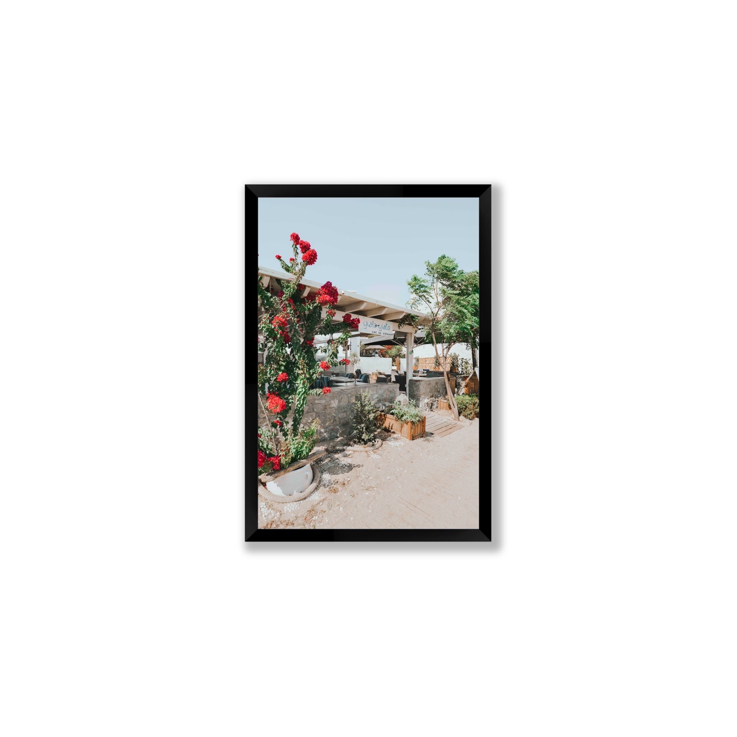 Yialo Yialo fine art print, Mykonos, Greece, Medium, Black Frame · Full Bleed, Fine Art Print