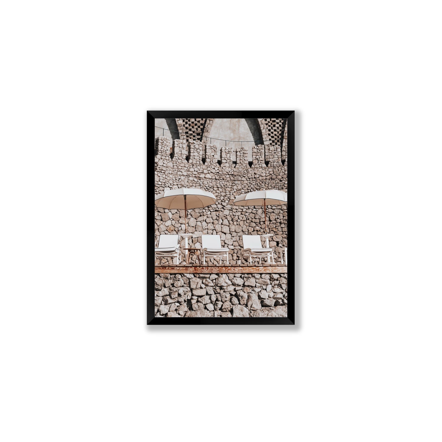 Pietra Amalfitana fine art print, Amalfi, Italy, luxury escapes artwork, Medium, Black Frame · Full Bleed, Fine Art Print