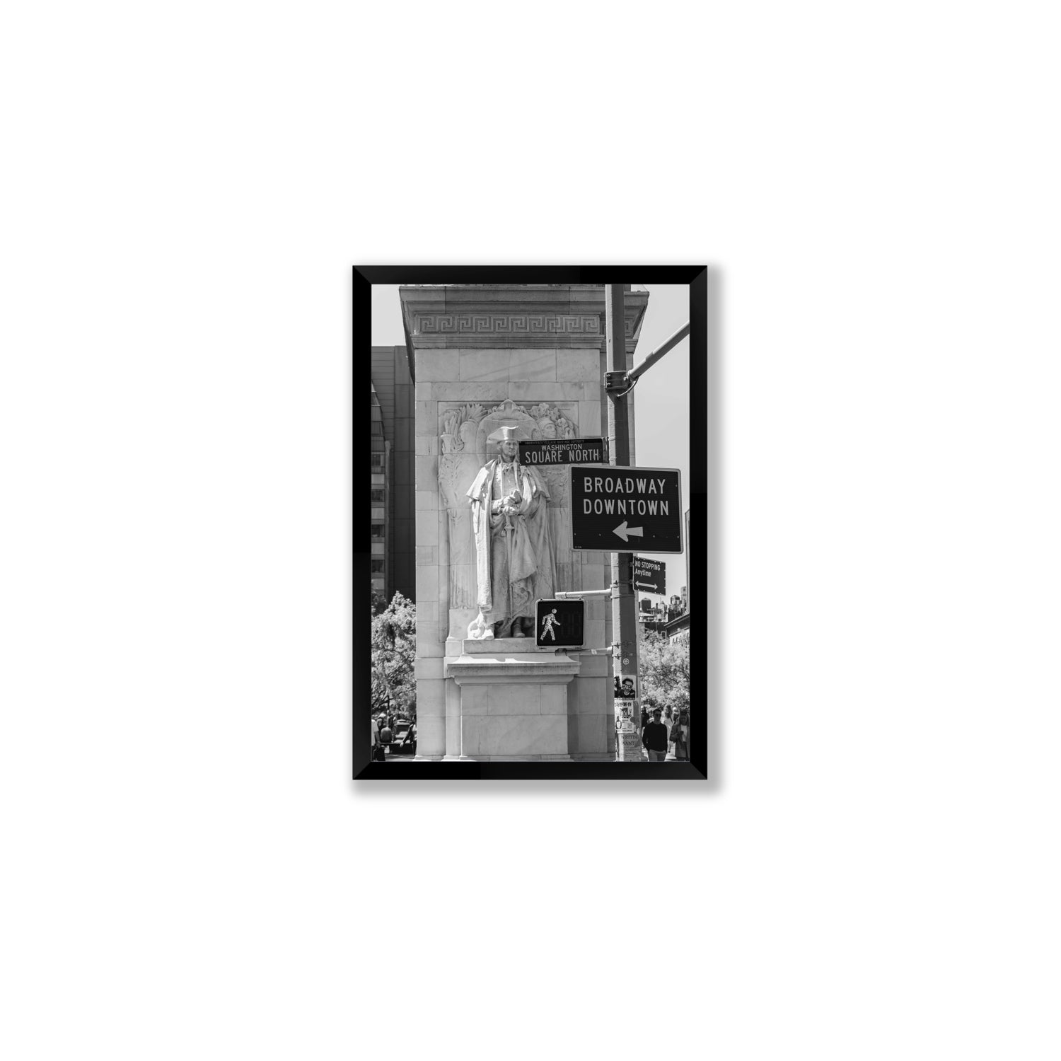 Silent Sentinels New York NYC Black & White wall art Medium full-bleed fine art print in black frame