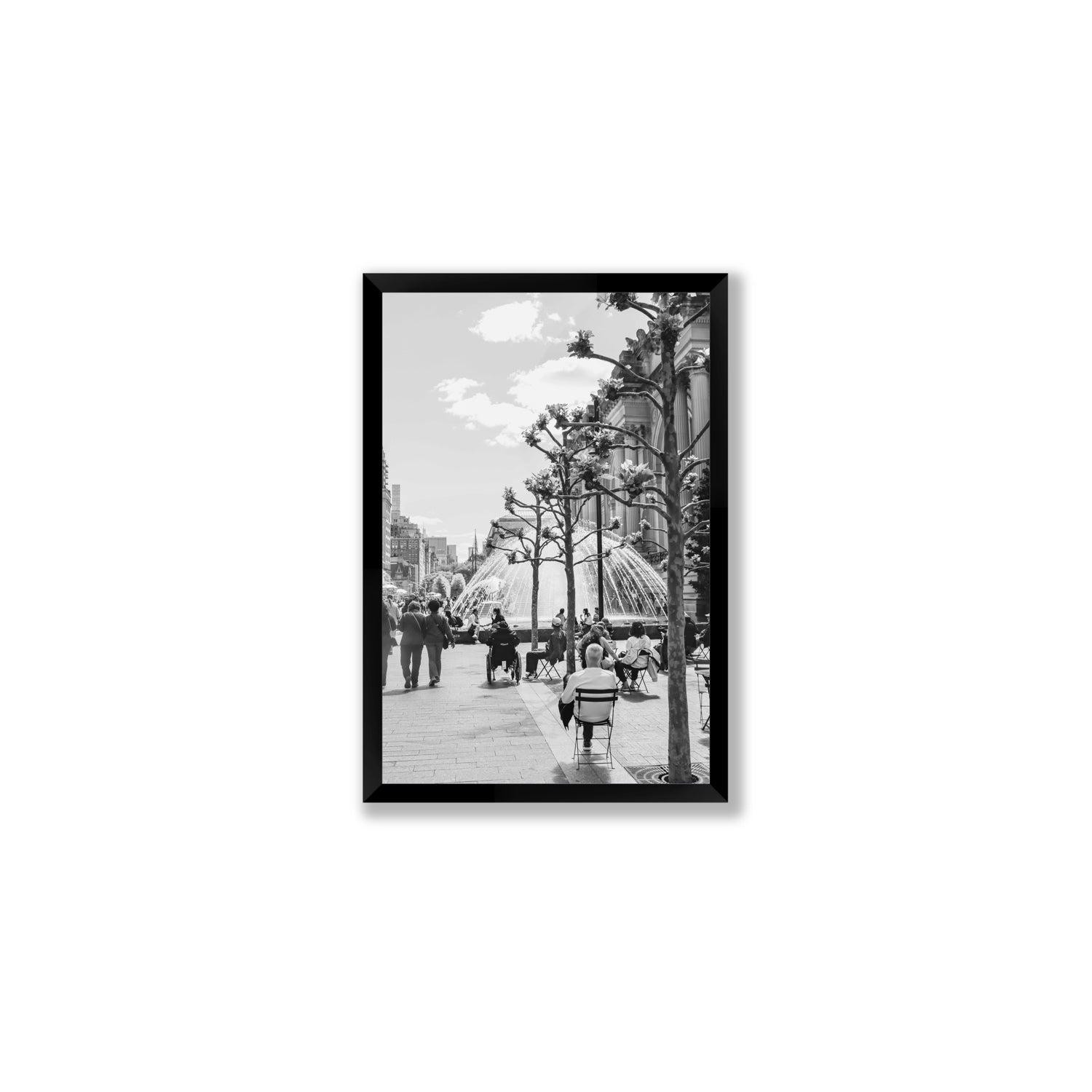 Luminary Noir New York NYC Black & White wall art Medium full-bleed fine art print in black frame