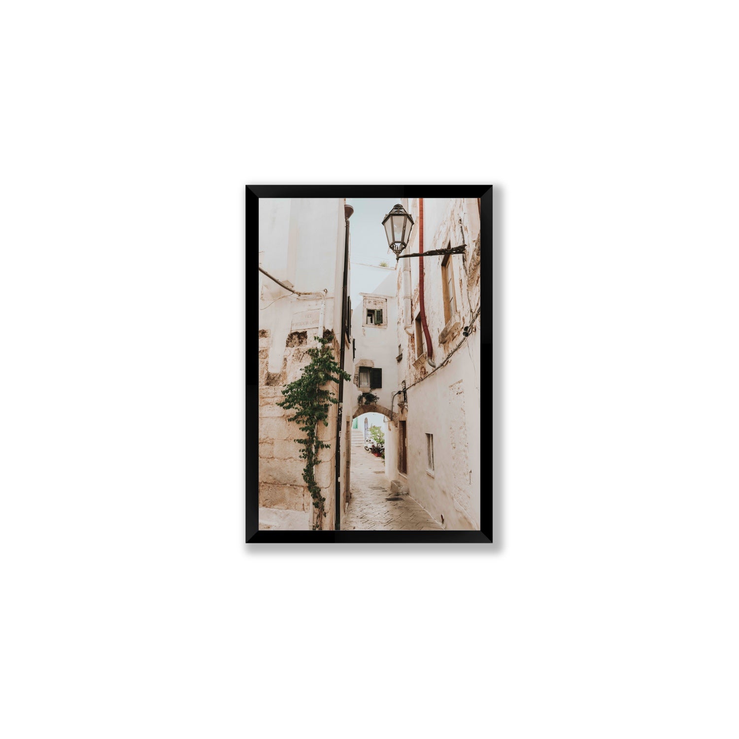 Labyrinth Lanes fine art print, Puglia, Italy, Medium, Black Frame · Full Bleed, Fine Art Print