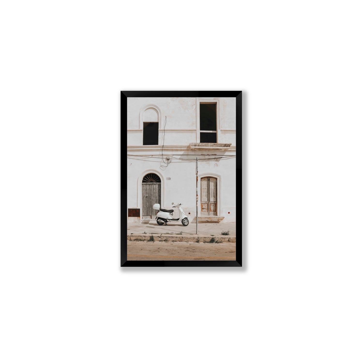 Radiant Ride fine art print, Puglia, Italy, Medium, Black Frame · Full Bleed, Fine Art Print