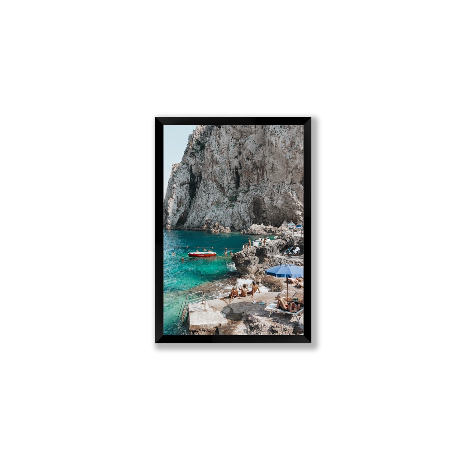 Tranquility fine art print, Capri, Italy, Medium, Black Frame · Full Bleed, Fine Art Print